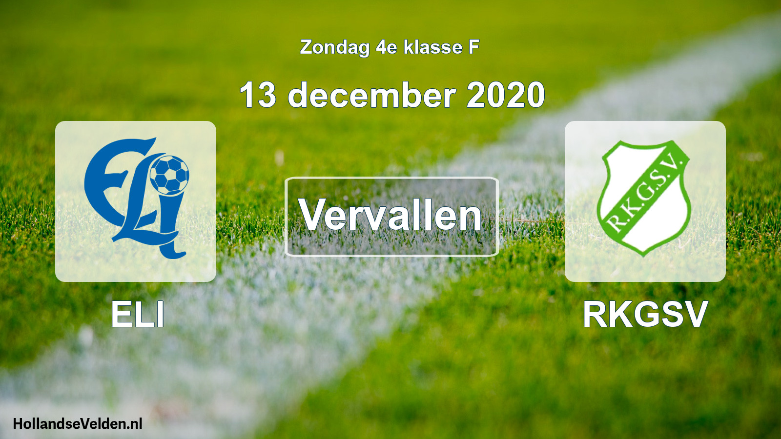 Scheduled Match: ELI - RKGSV (13 December 2020)