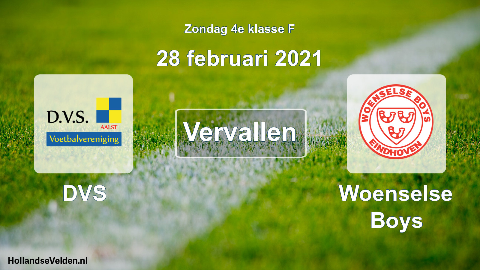 Scheduled Match: DVS - Woenselse Boys (28 February 2021)