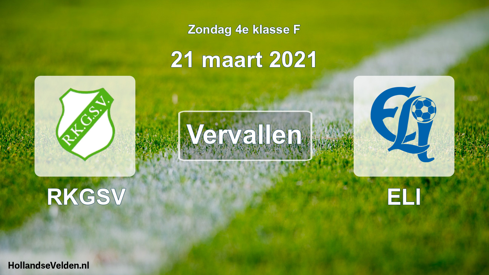 Scheduled Match: RKGSV - ELI (21 March 2021)