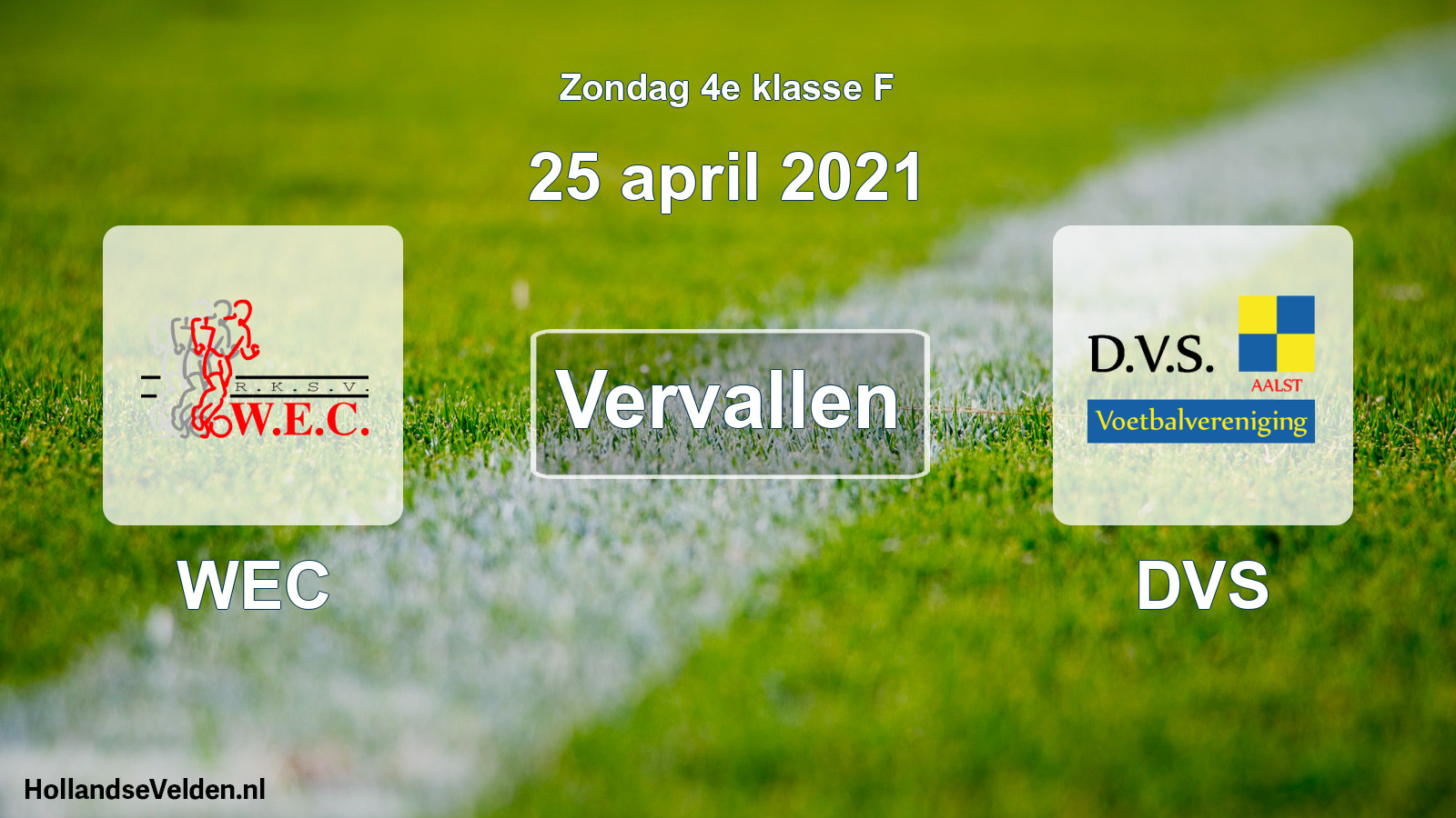 Scheduled Match: WEC - DVS (25 April 2021)