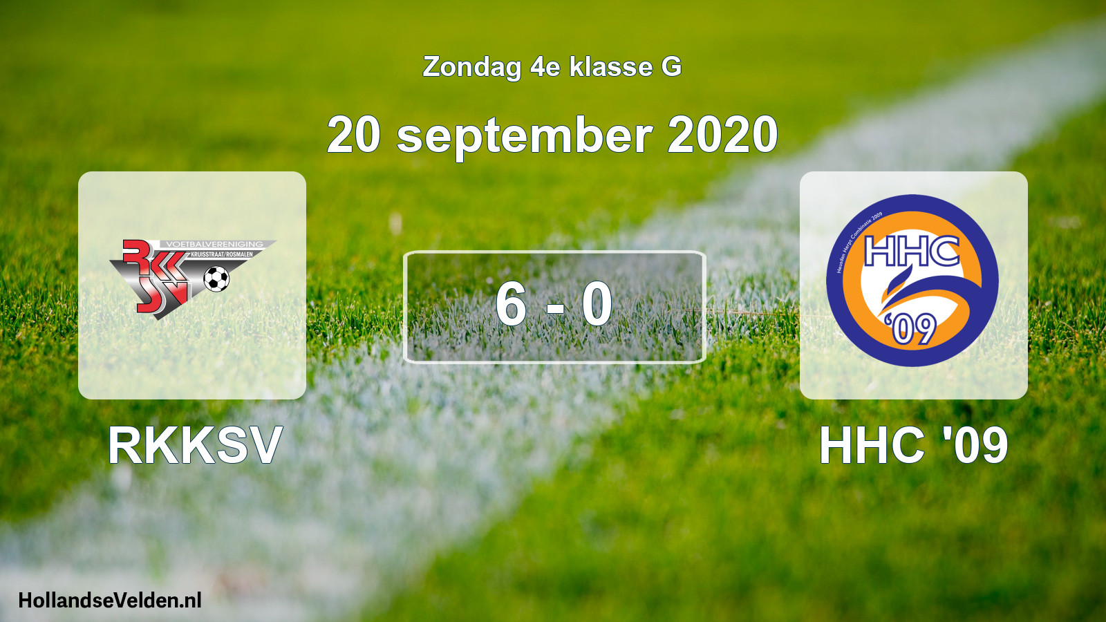 Total number of matches played: RKKSV - HHC '09 6 - 0 (20 September 2020)