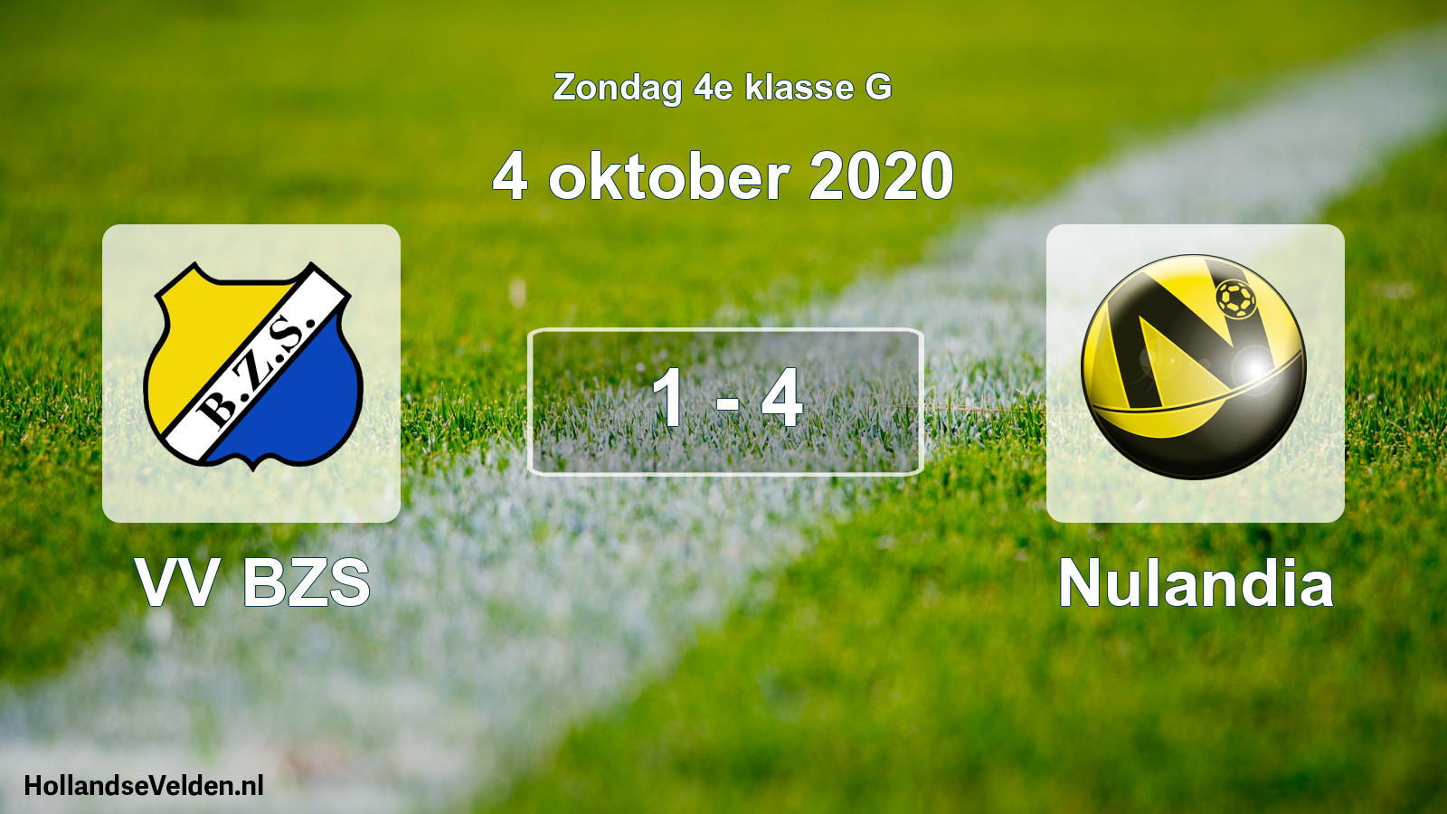 Total number of matches played: VV BZS - Nulandia 1 - 4 (4 October 2020)