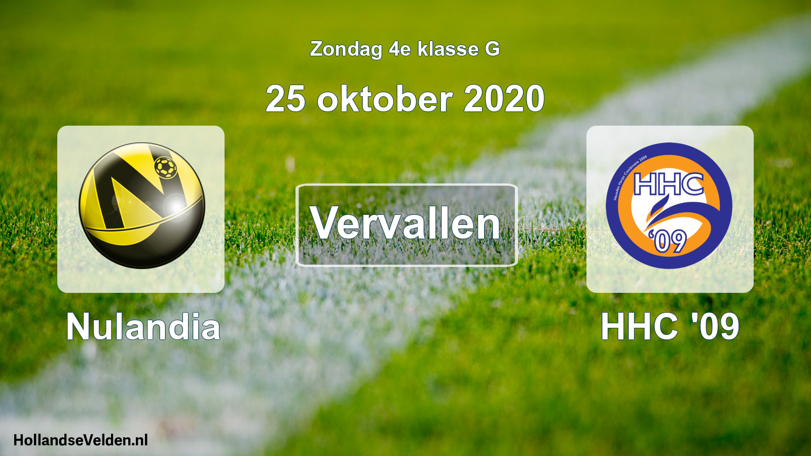 Scheduled Match: Nulandia - HHC '09 (25 October 2020)