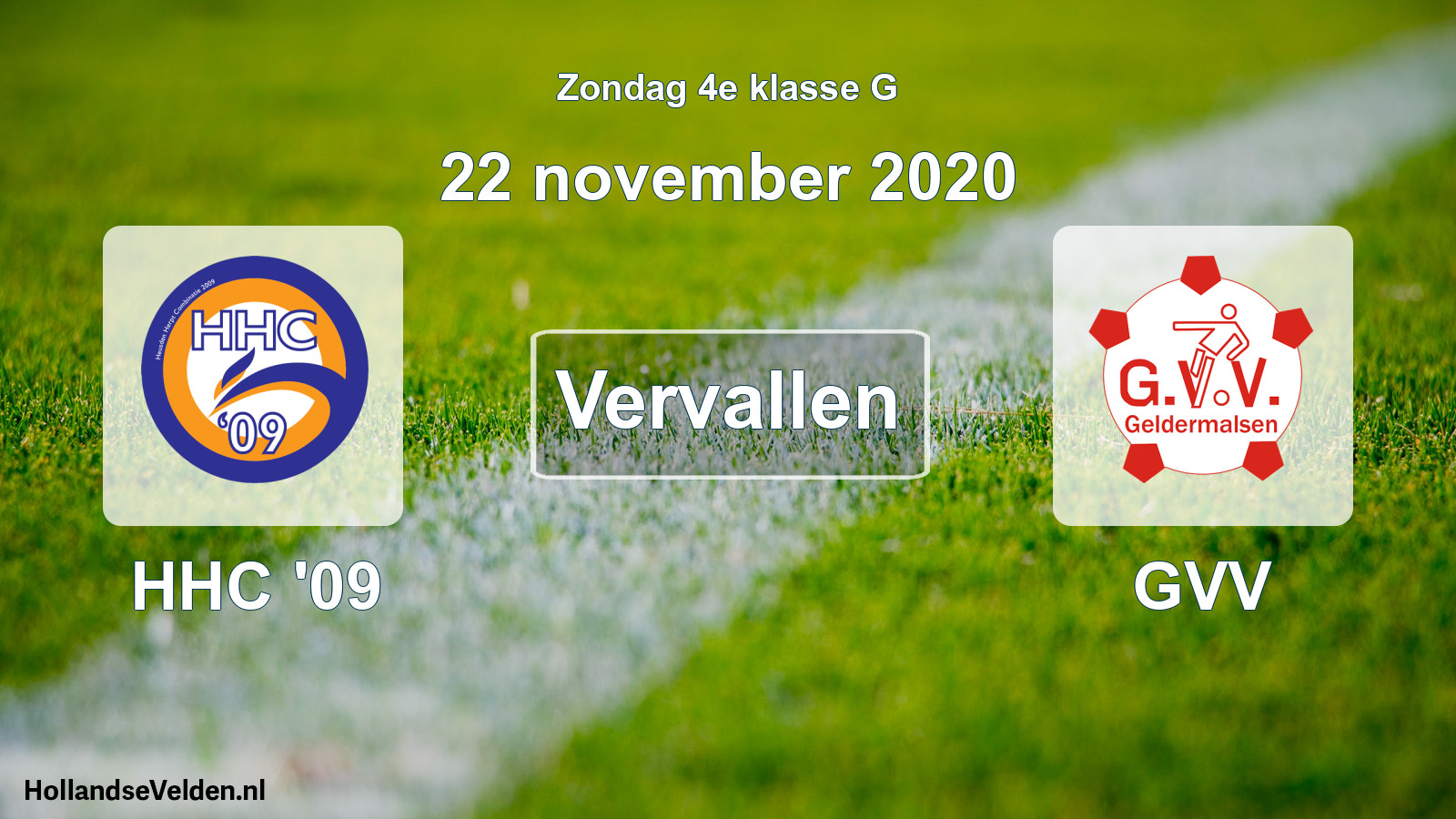Scheduled Match: HHC '09 - GVV (22 November 2020)
