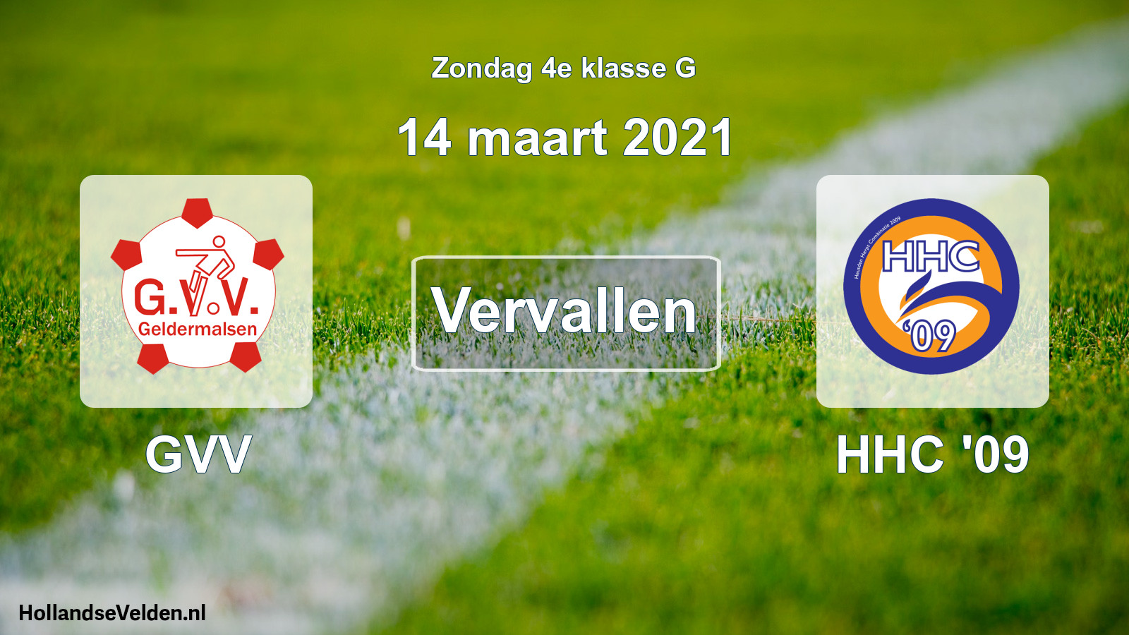 Scheduled Match: GVV - HHC '09 (14 March 2021)