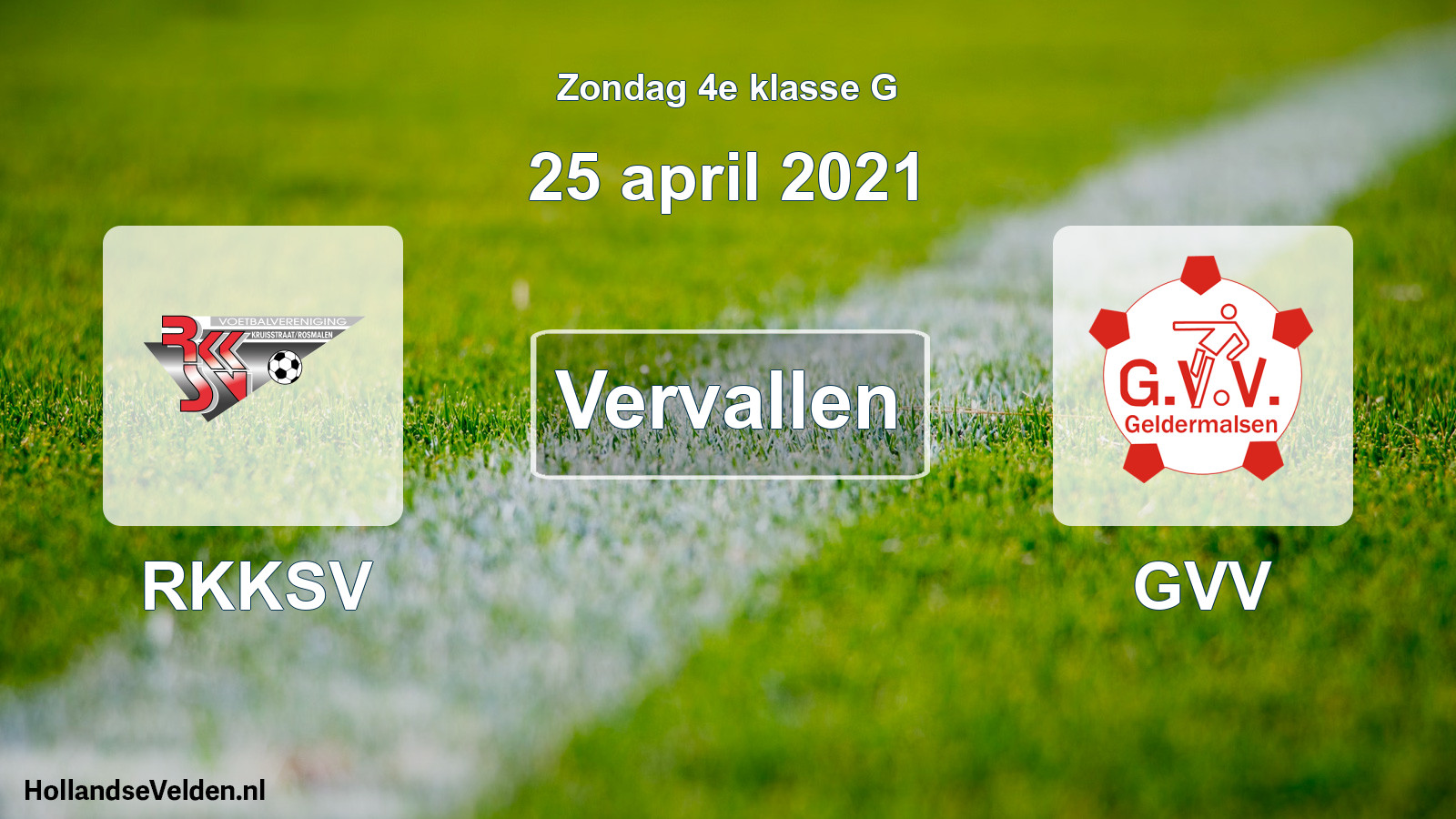 Scheduled Match: RKKSV - GVV (25 April 2021)