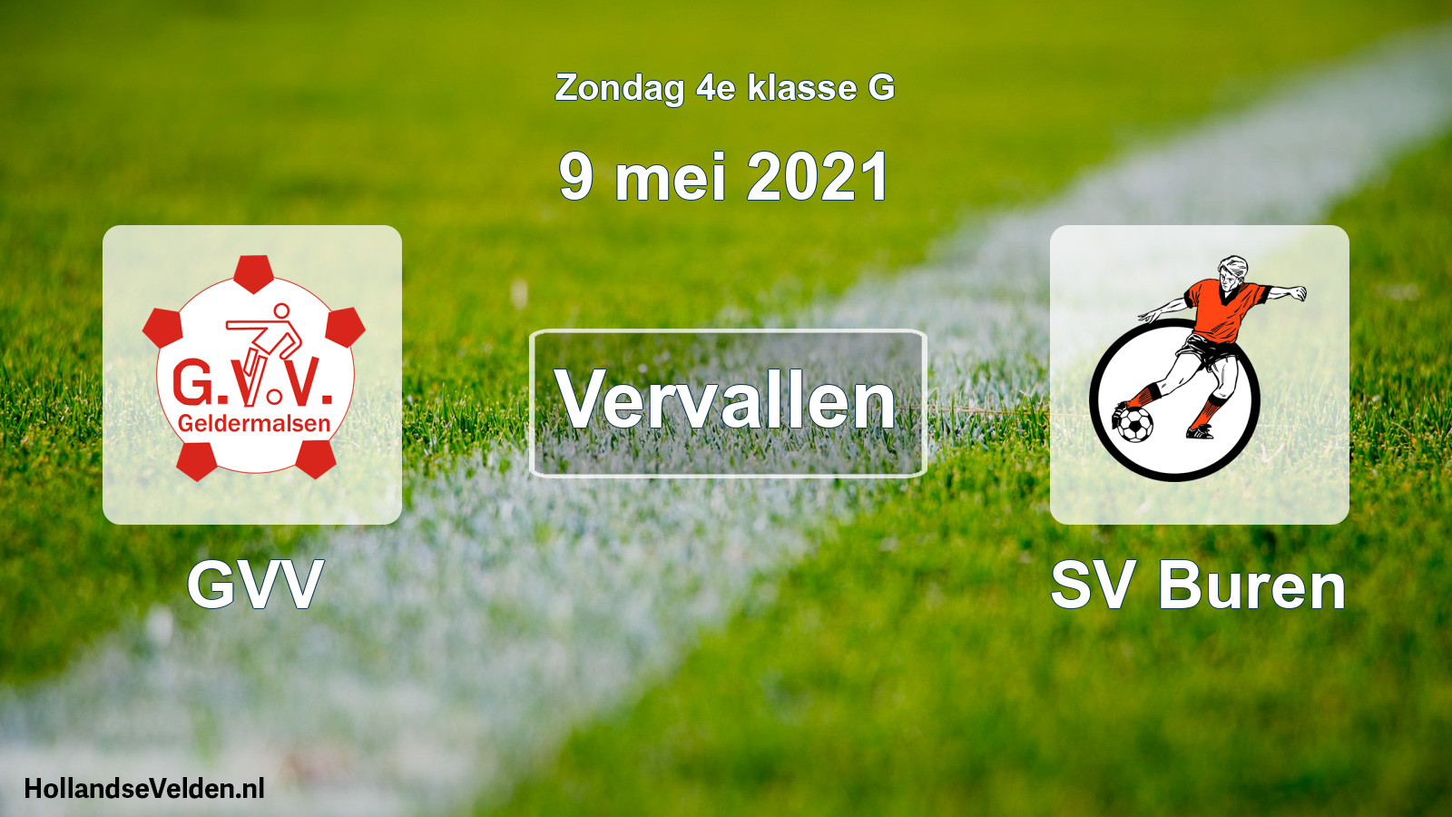 Scheduled Match: GVV - SV Buren (9 May 2021)