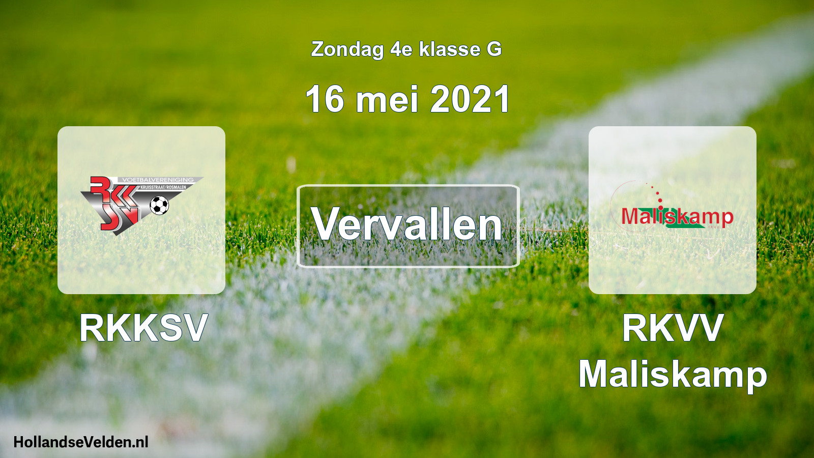 Scheduled Match: RKKSV - RKVV Maliskamp (16 May 2021)