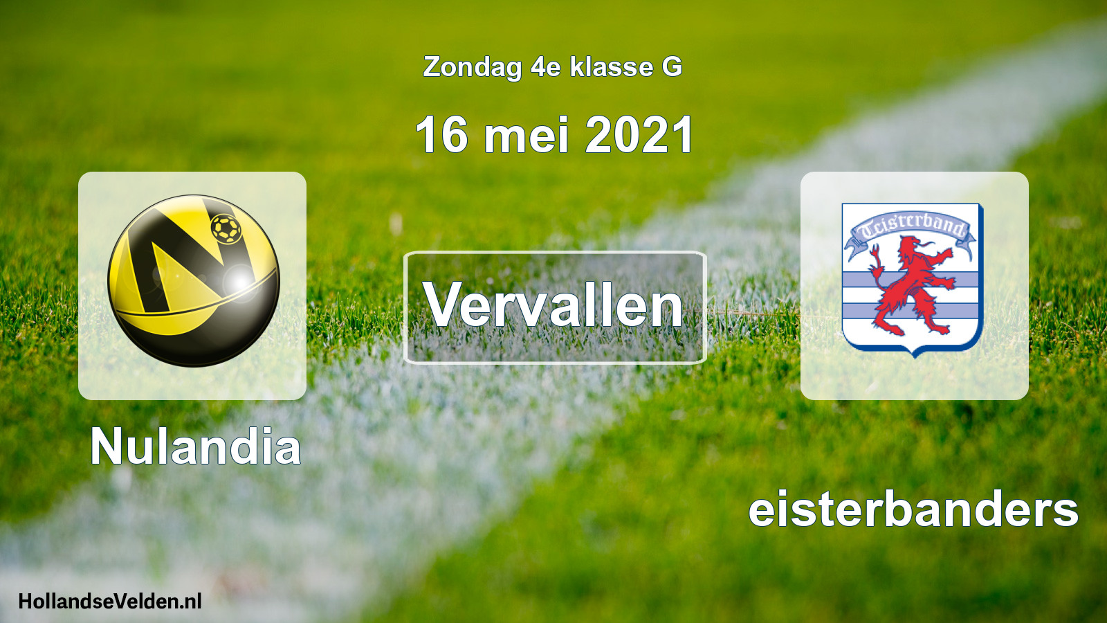 Scheduled Match: Nulandia - Teisterbanders (16 May 2021)