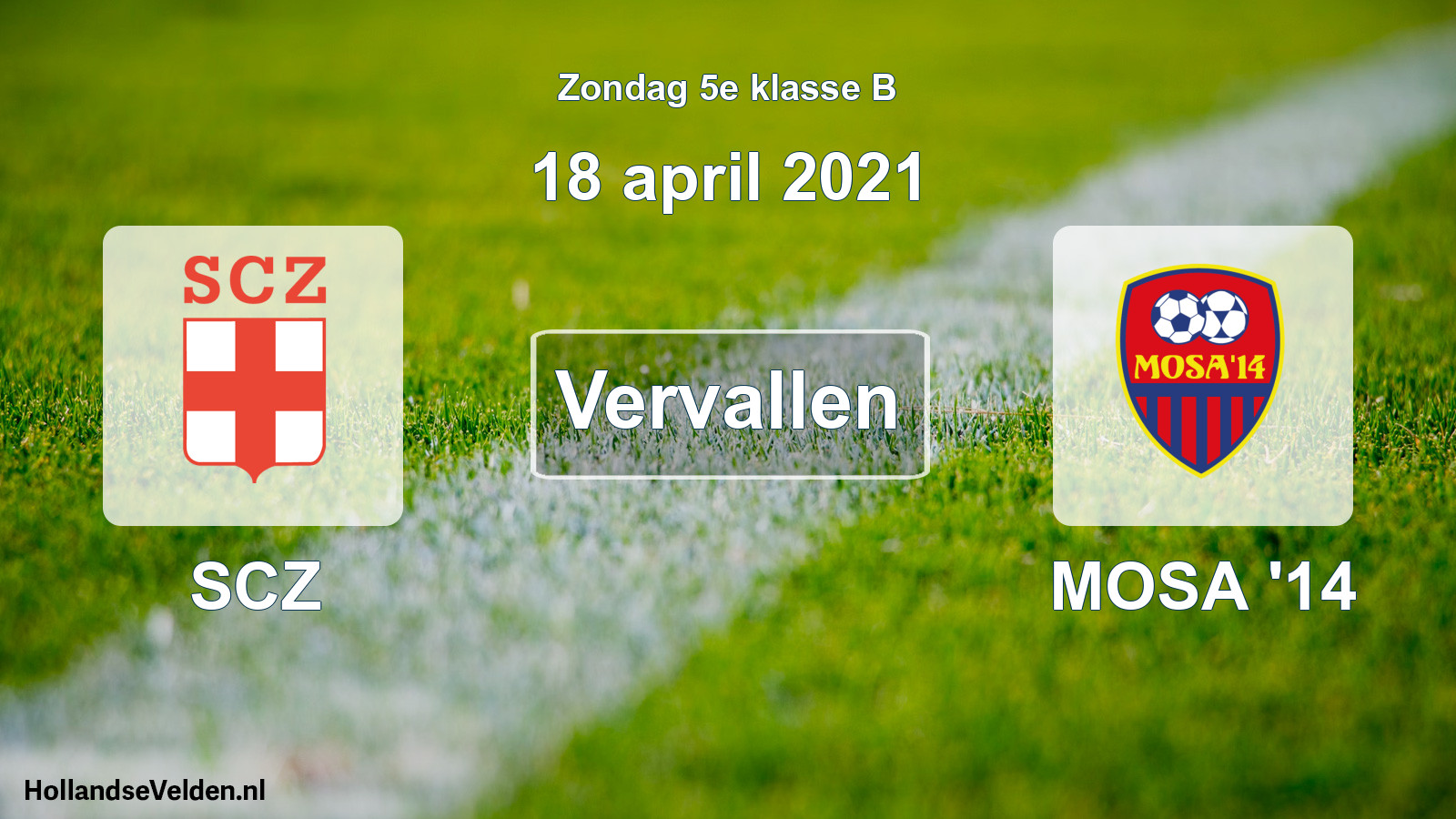 Scheduled Match: SCZ - MOSA '14 (18 April 2021)