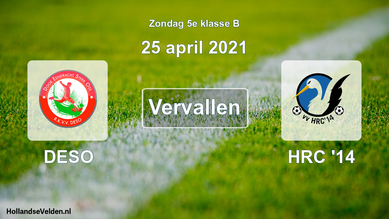 Scheduled Match: DESO - HRC '14 (25 April 2021)