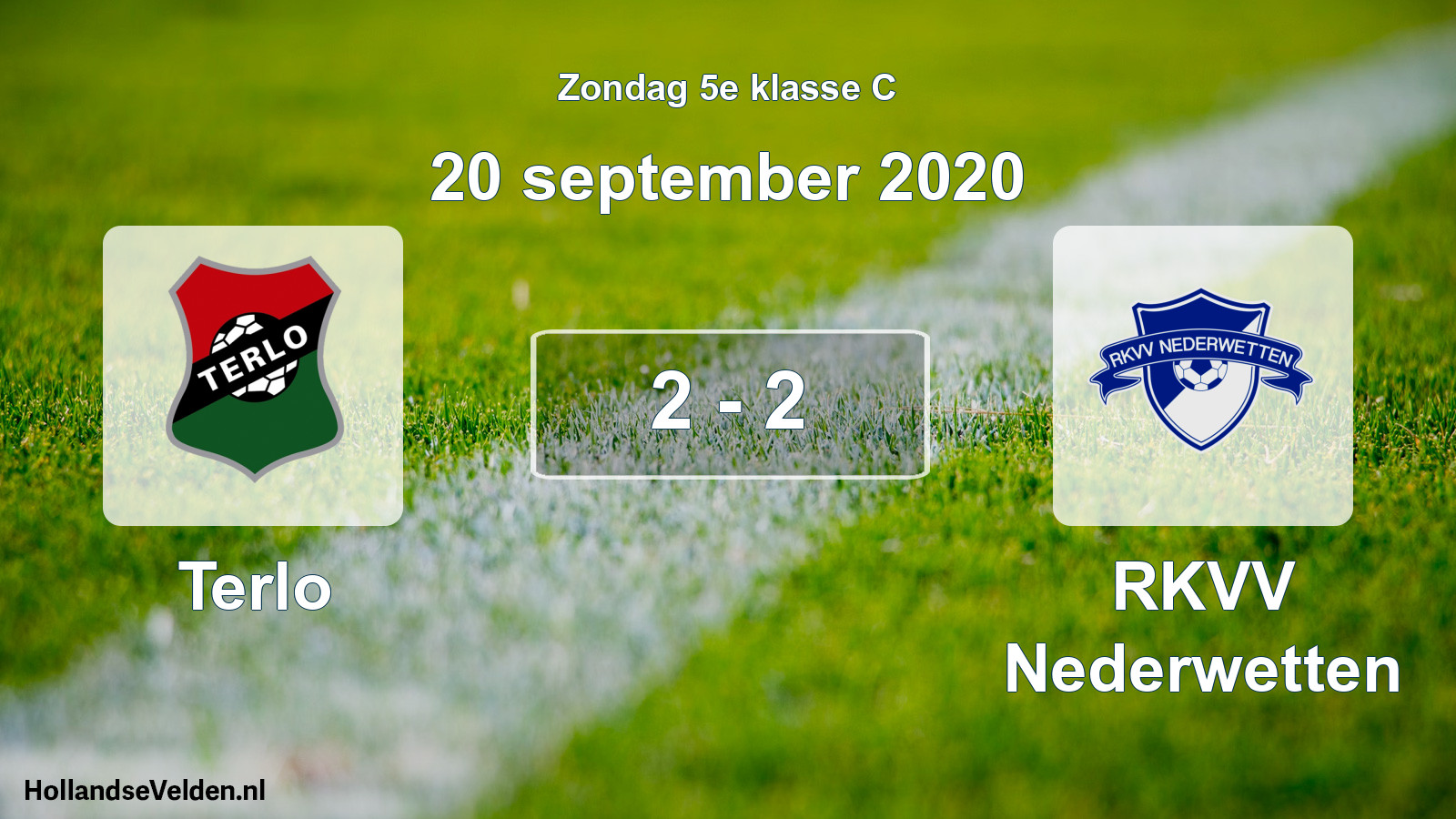 Total number of matches played: Terlo - RKVV Nederwetten 2 - 2 (20 September 2020)