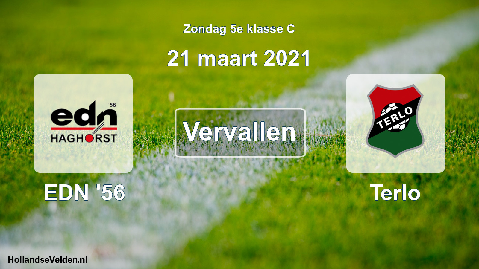Scheduled Match: EDN '56 - Terlo (21 March 2021)