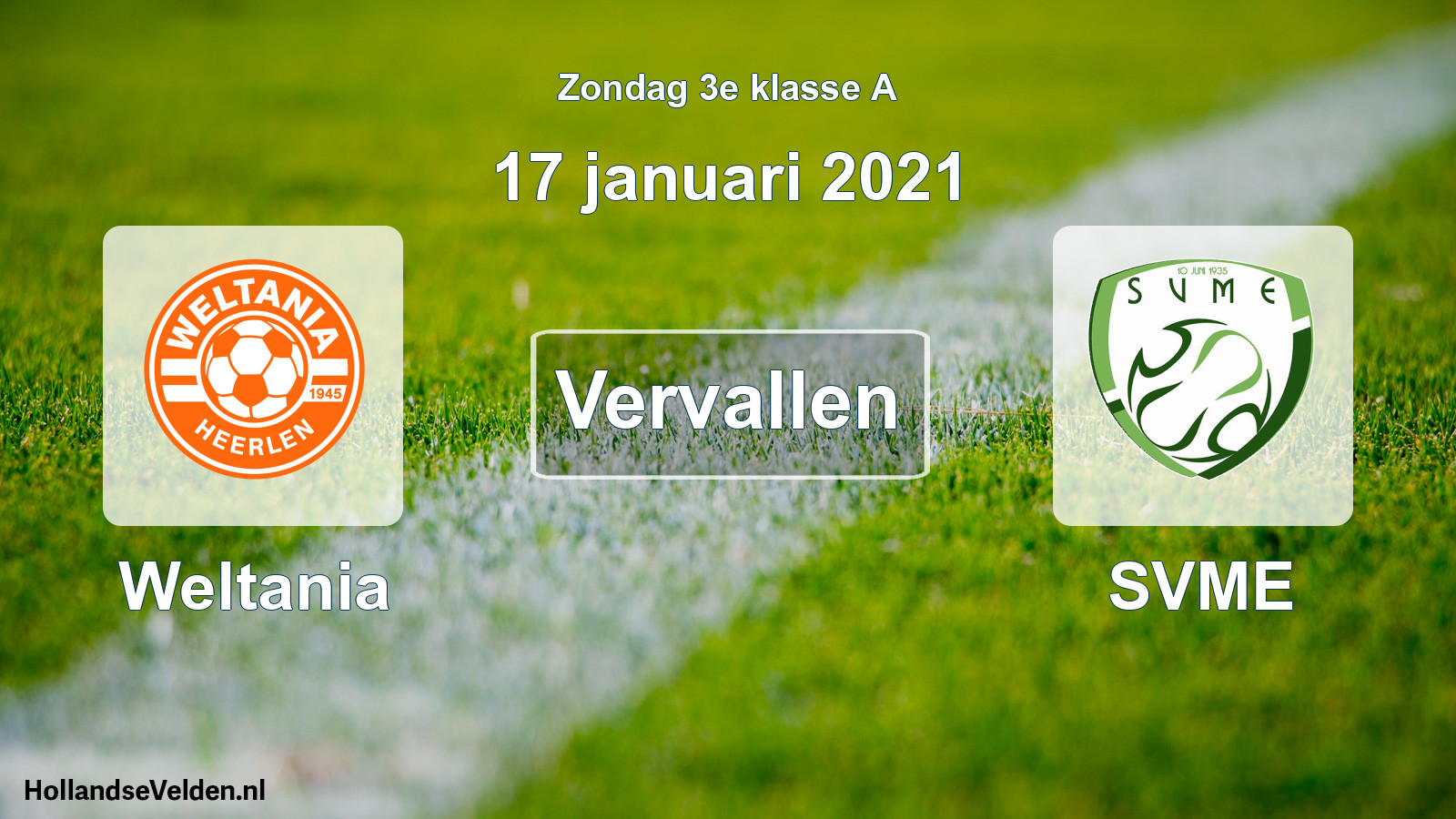 Scheduled Match: Weltania - SVME (17 January 2021)