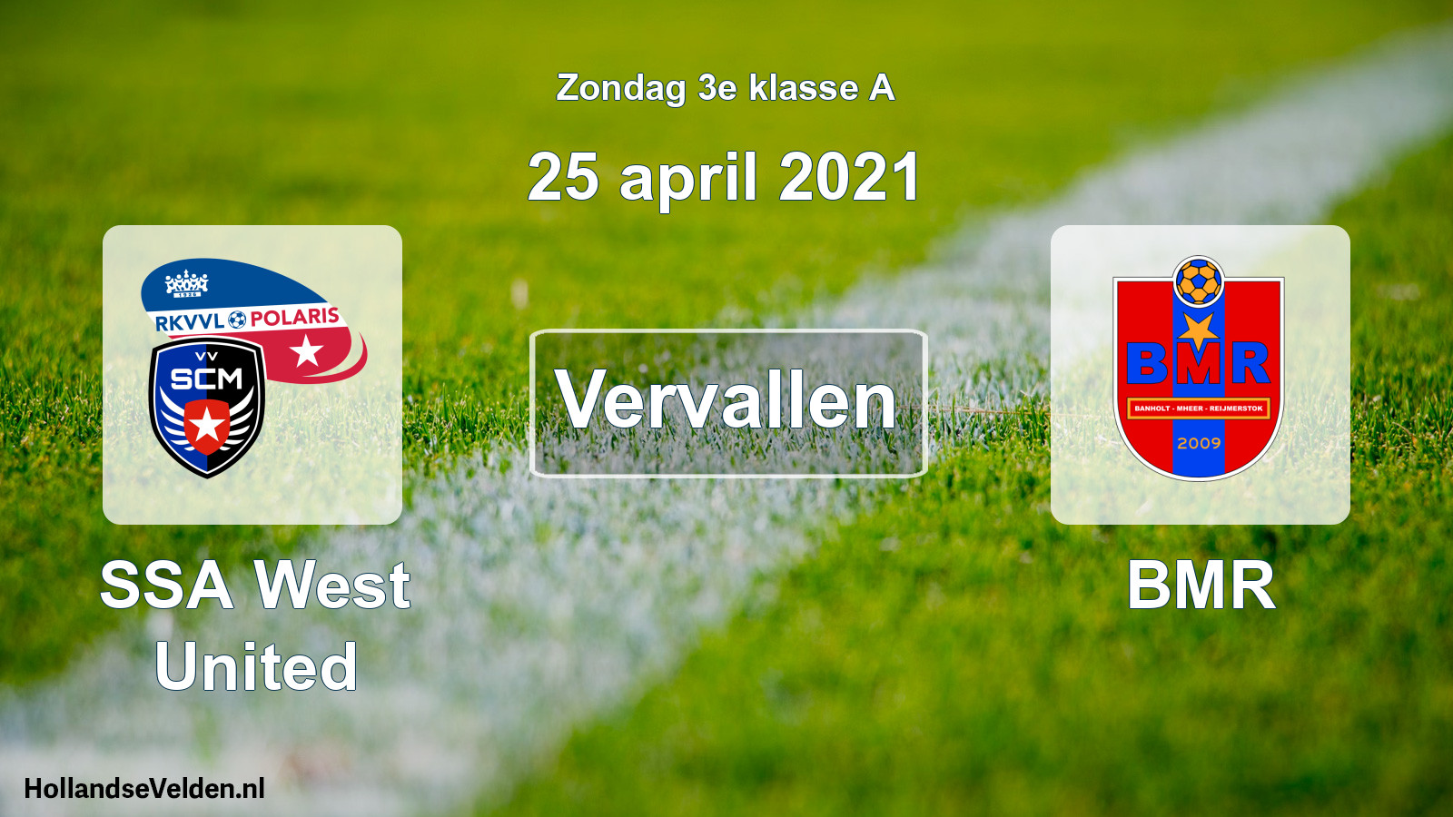 Scheduled Match: SSA West United - BMR (25 April 2021)