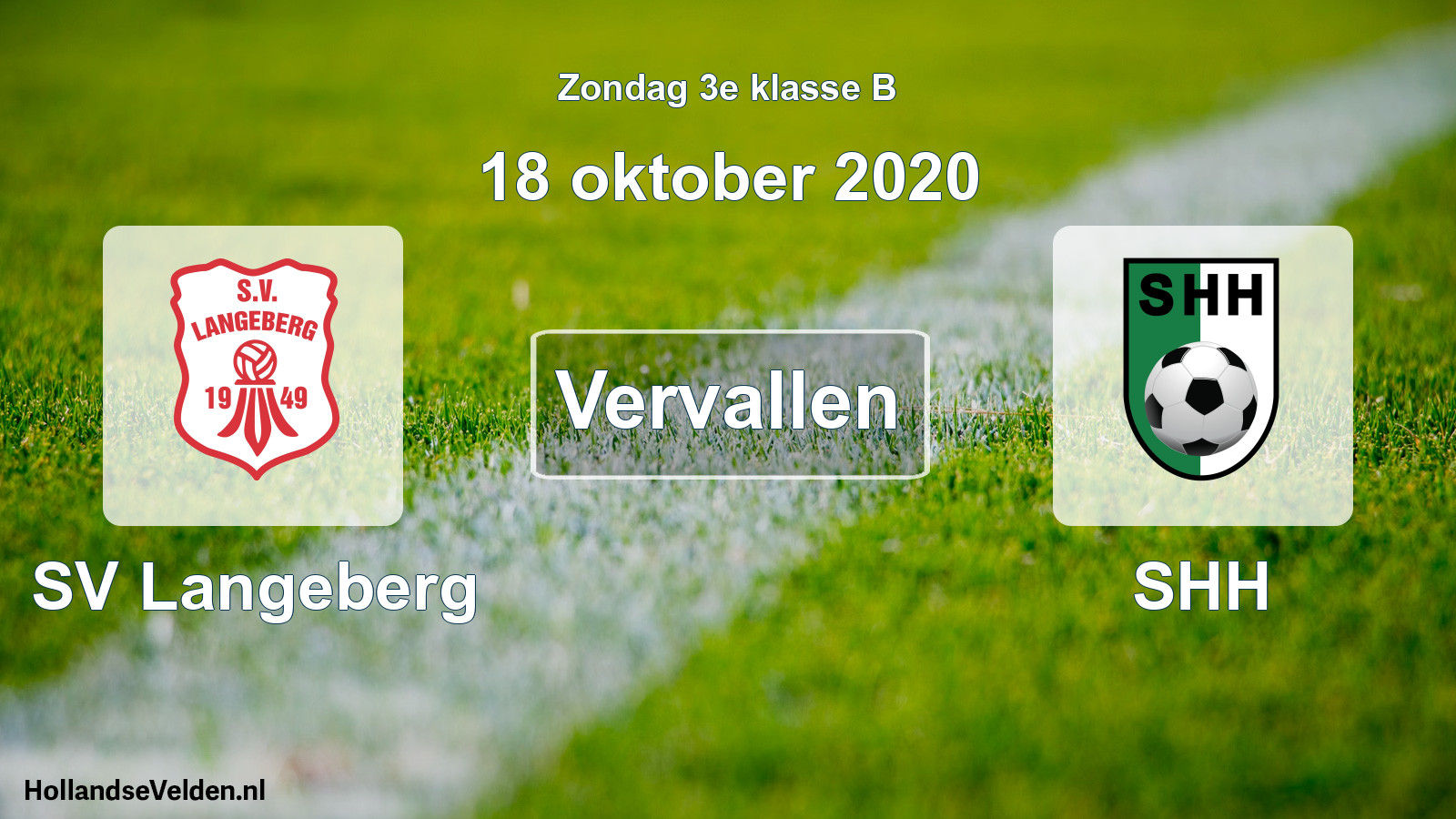 Scheduled Match: SV Langeberg - SHH (18 October 2020)