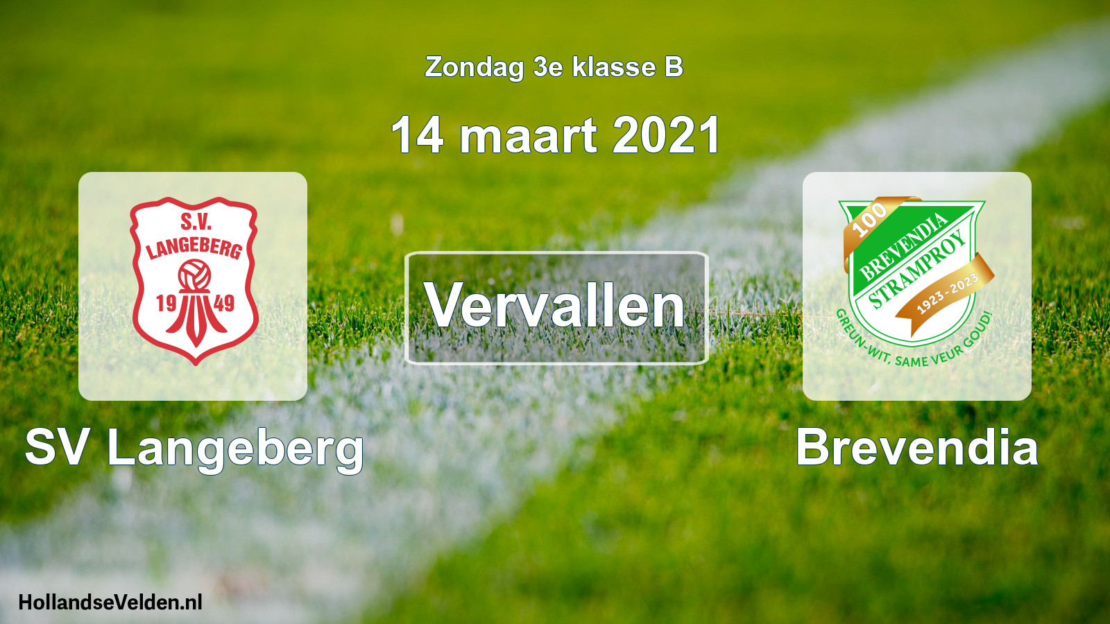 Scheduled Match: SV Langeberg - Brevendia (14 March 2021)