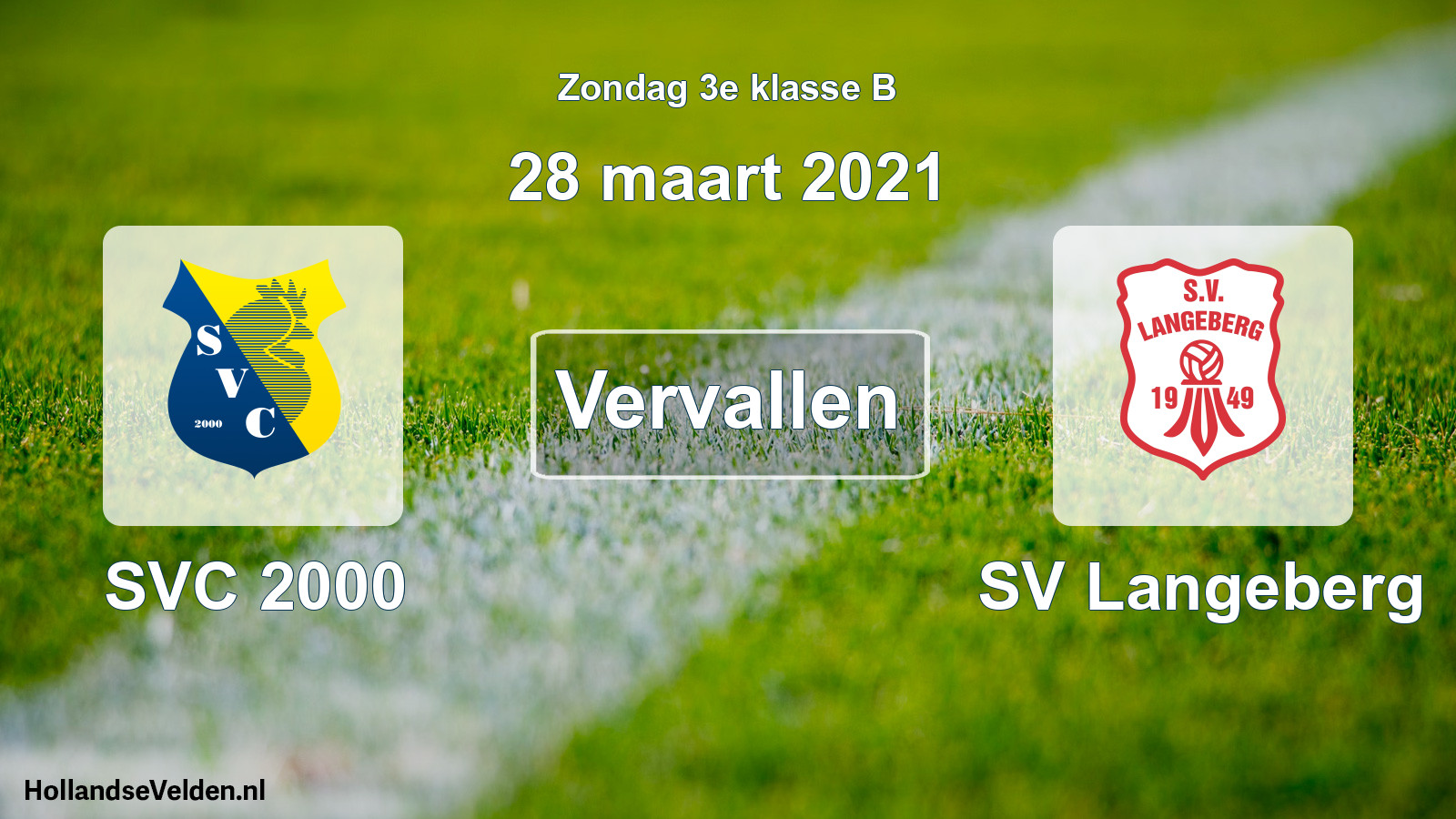 Scheduled Match: SVC 2000 - SV Langeberg (28 March 2021)