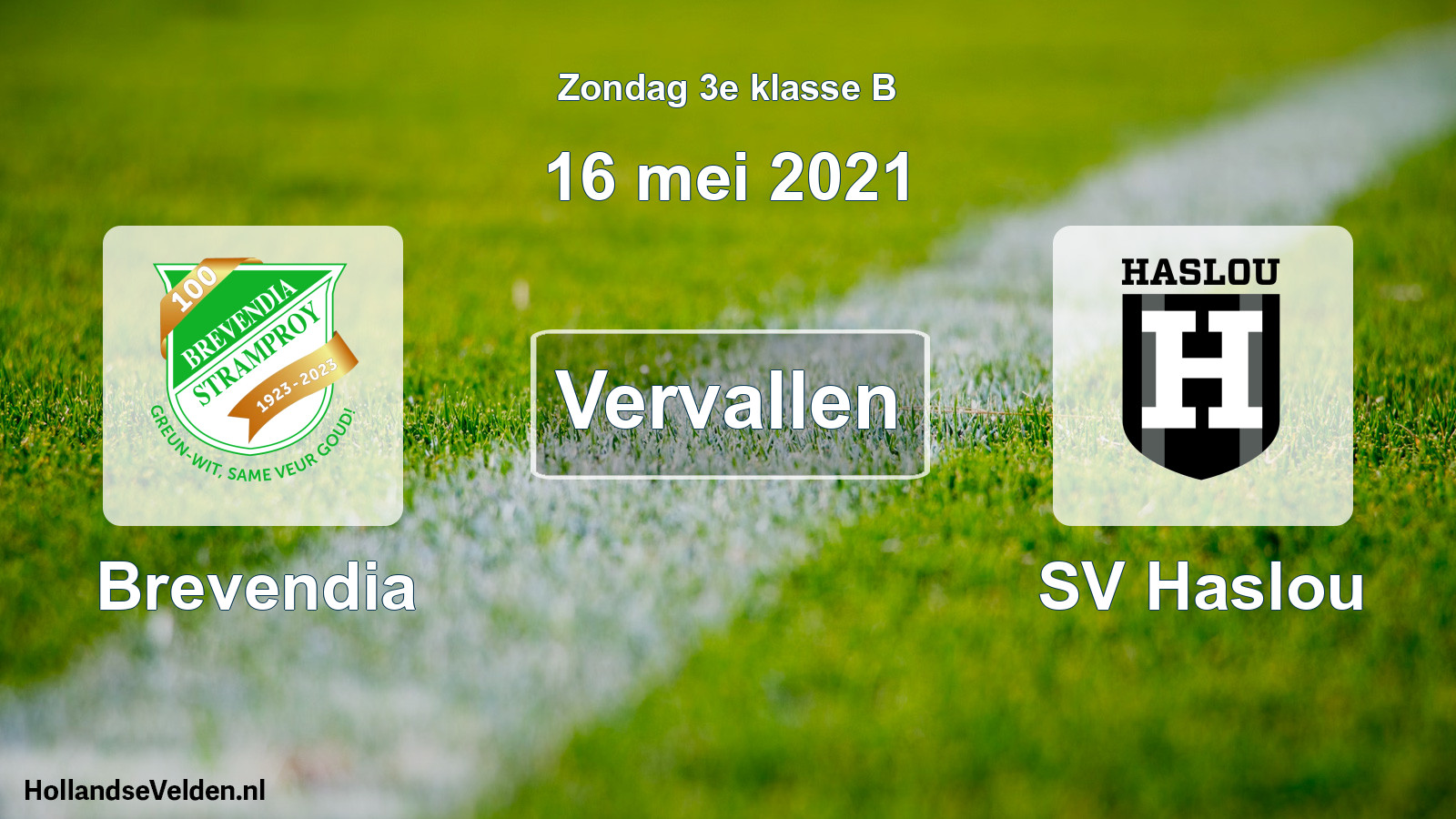 Scheduled Match: Brevendia - SV Haslou (16 May 2021)