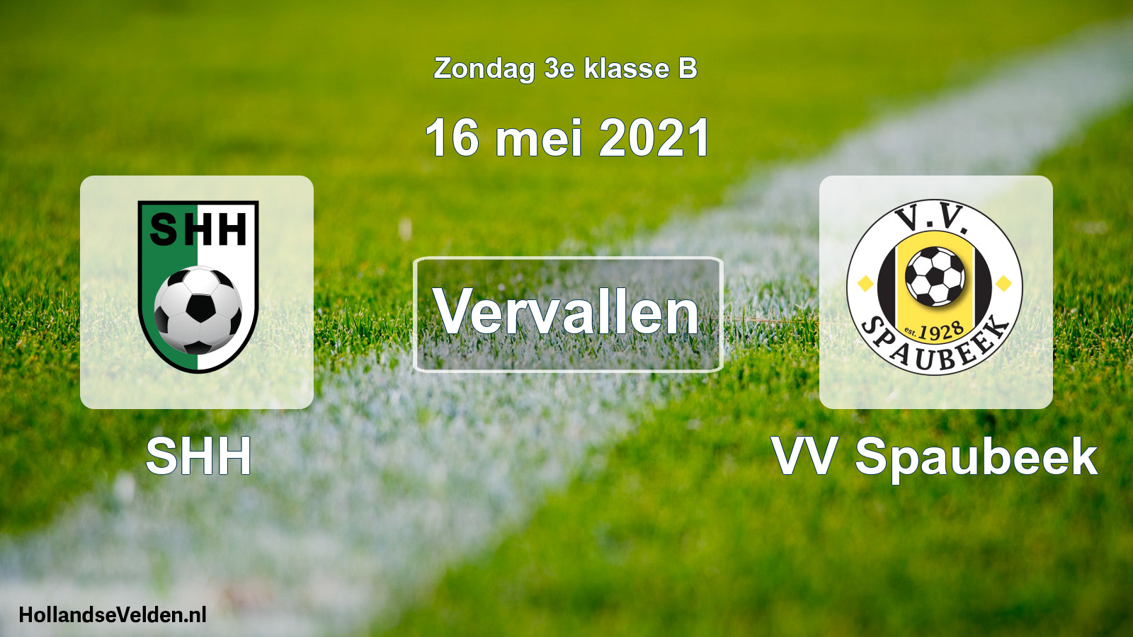 Scheduled Match: SHH - VV Spaubeek (16 May 2021)