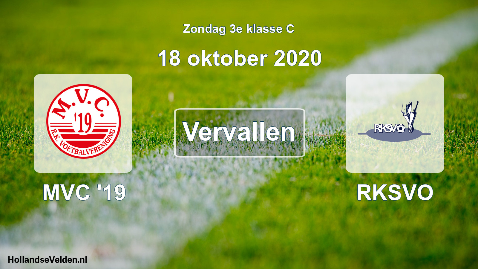 Scheduled Match: MVC '19 - RKSVO (18 October 2020)