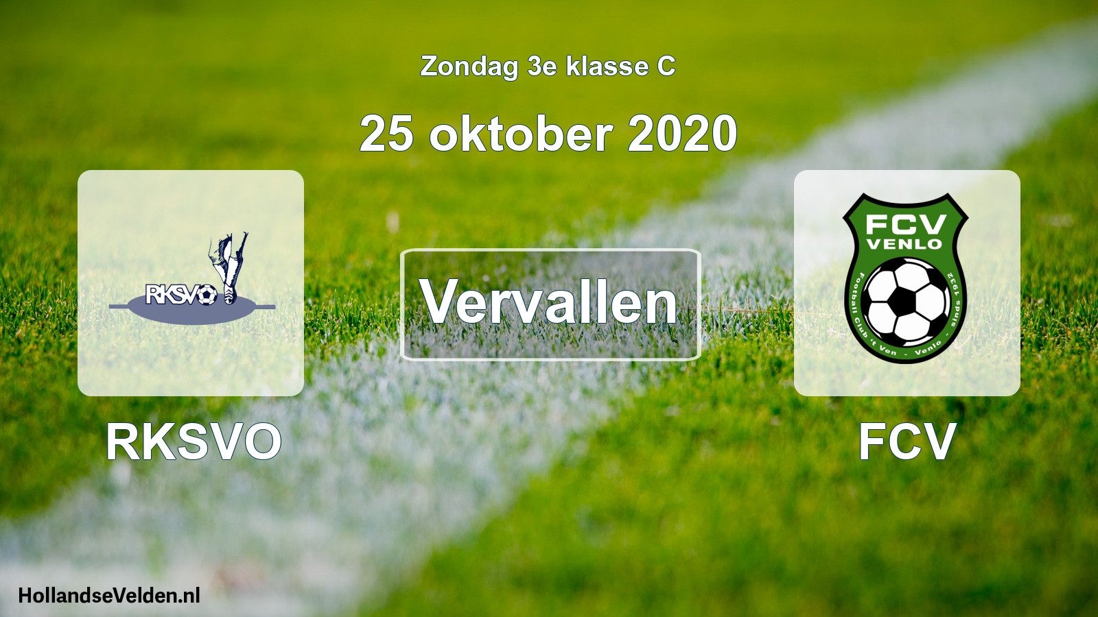 Scheduled Match: RKSVO - FCV (25 October 2020)
