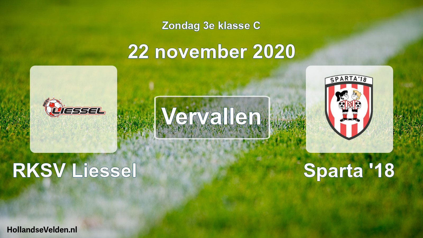 Scheduled Match: RKSV Liessel - Sparta '18 (22 November 2020)