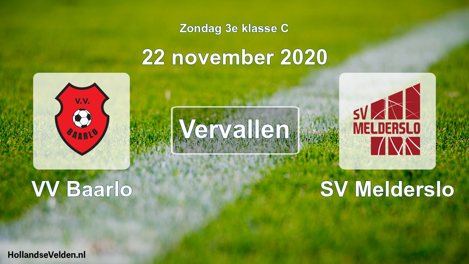 Scheduled Match: VV Baarlo - SV Melderslo (22 November 2020)