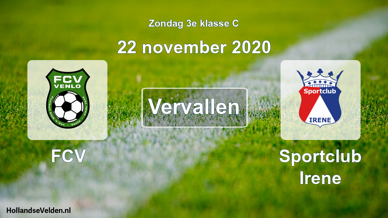 Scheduled Match: FCV - Sportclub Irene (22 November 2020)