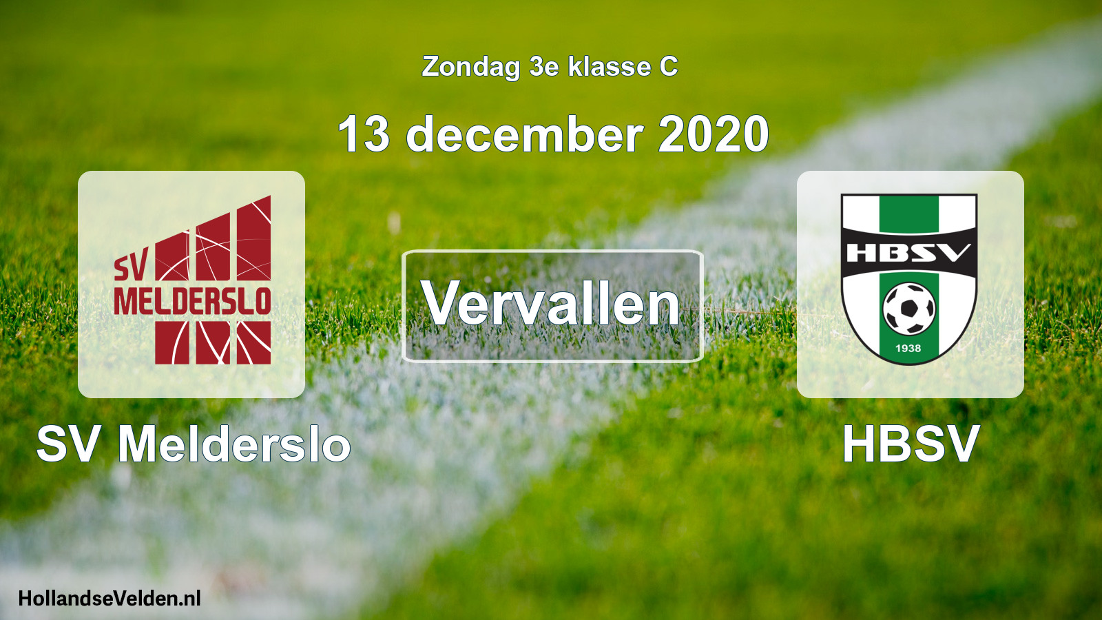 Scheduled Match: SV Melderslo - HBSV (13 December 2020)