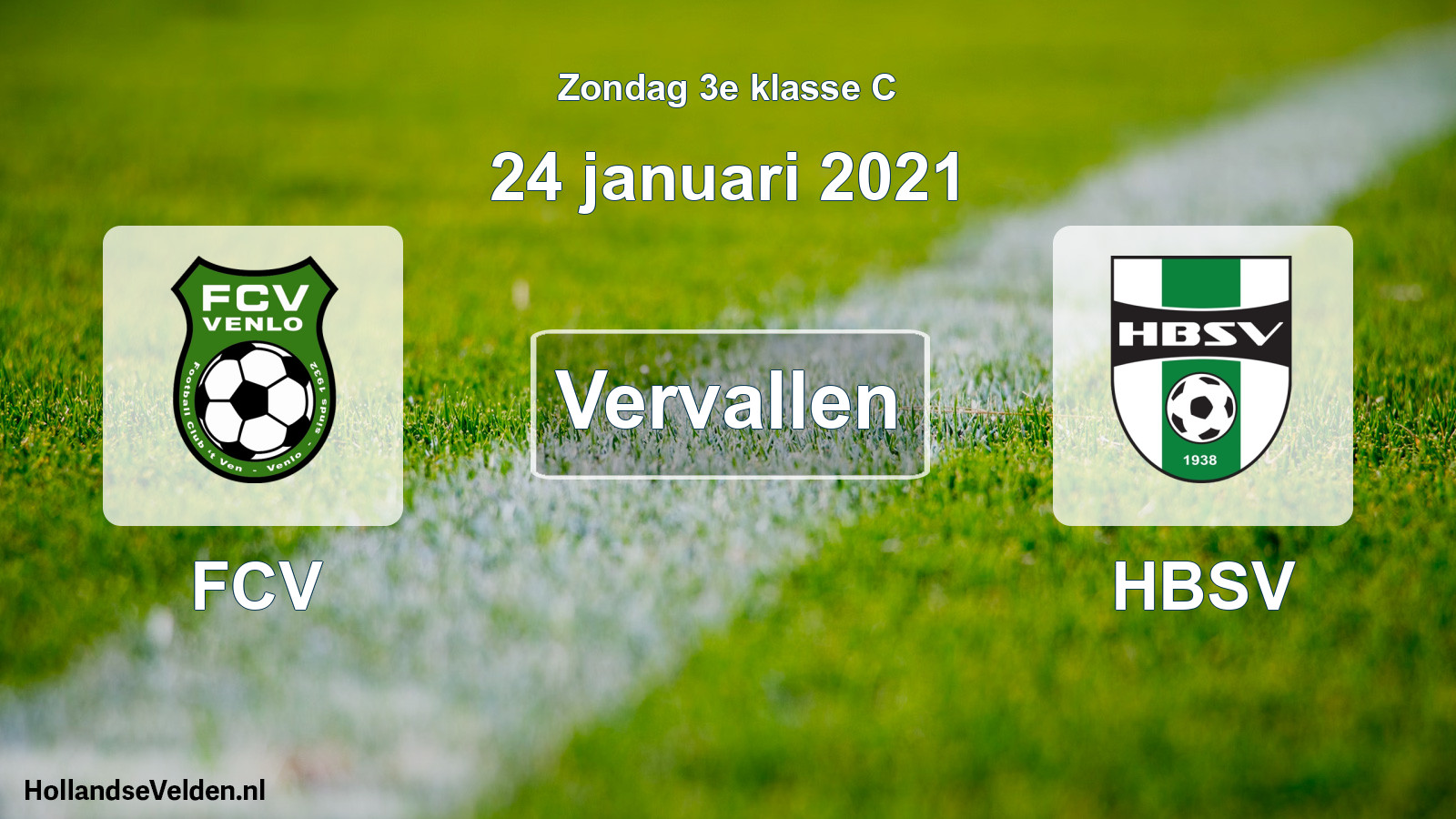 Scheduled Match: FCV - HBSV (24 January 2021)