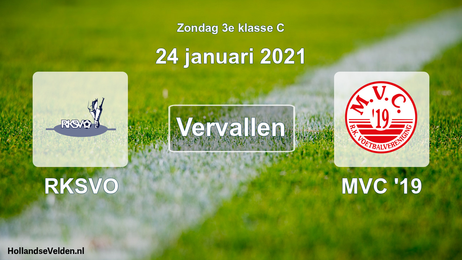 Scheduled Match: RKSVO - MVC '19 (24 January 2021)