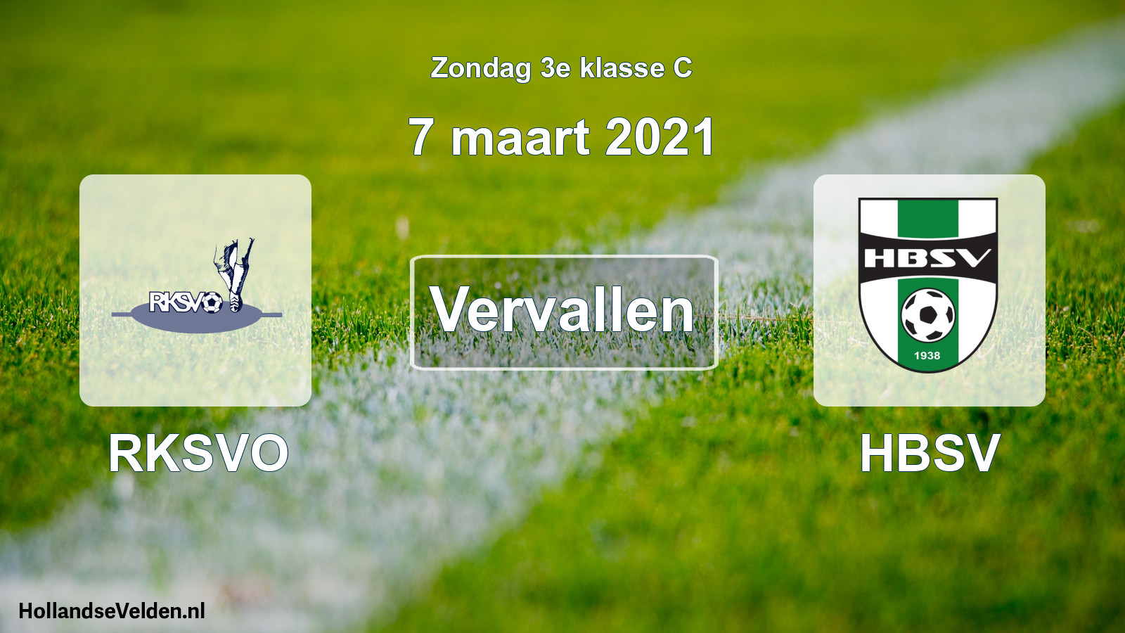 Scheduled Match: RKSVO - HBSV (7 March 2021)
