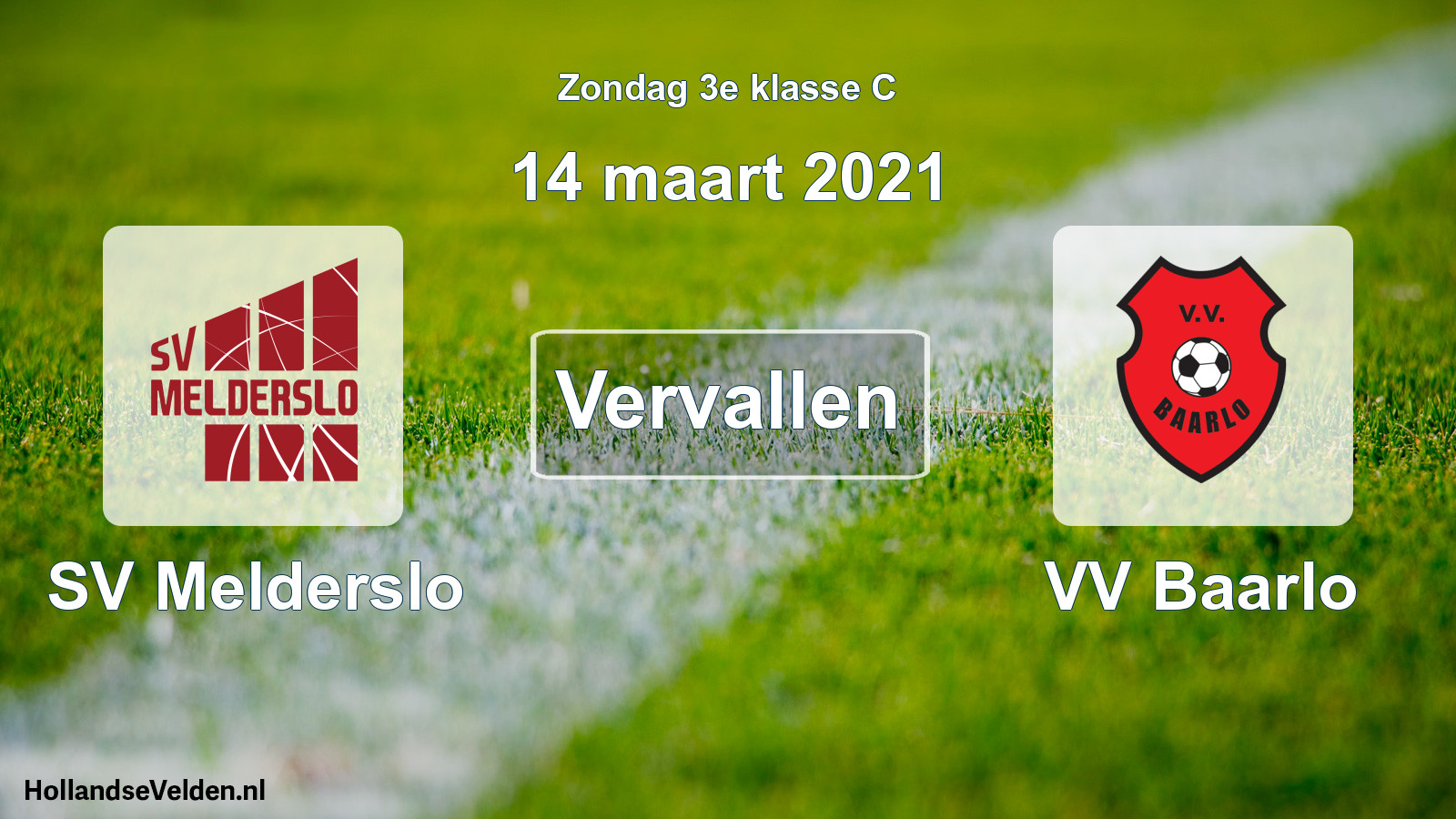 Scheduled Match: SV Melderslo - VV Baarlo (14 March 2021)