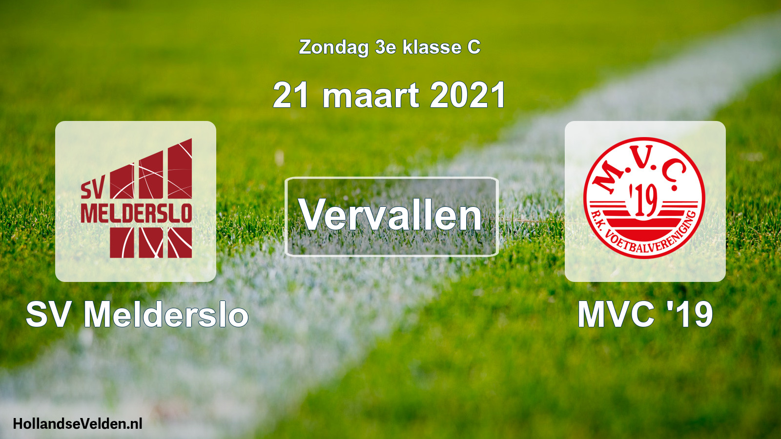 Scheduled Match: SV Melderslo - MVC '19 (21 March 2021)