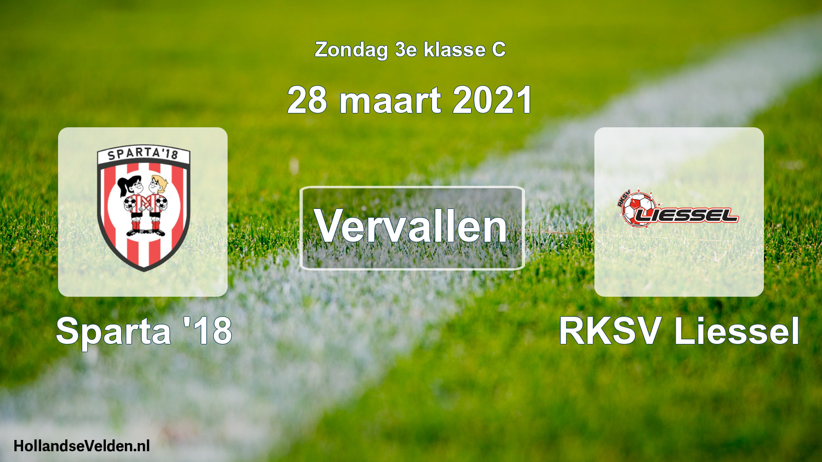 Scheduled Match: Sparta '18 - RKSV Liessel (28 March 2021)