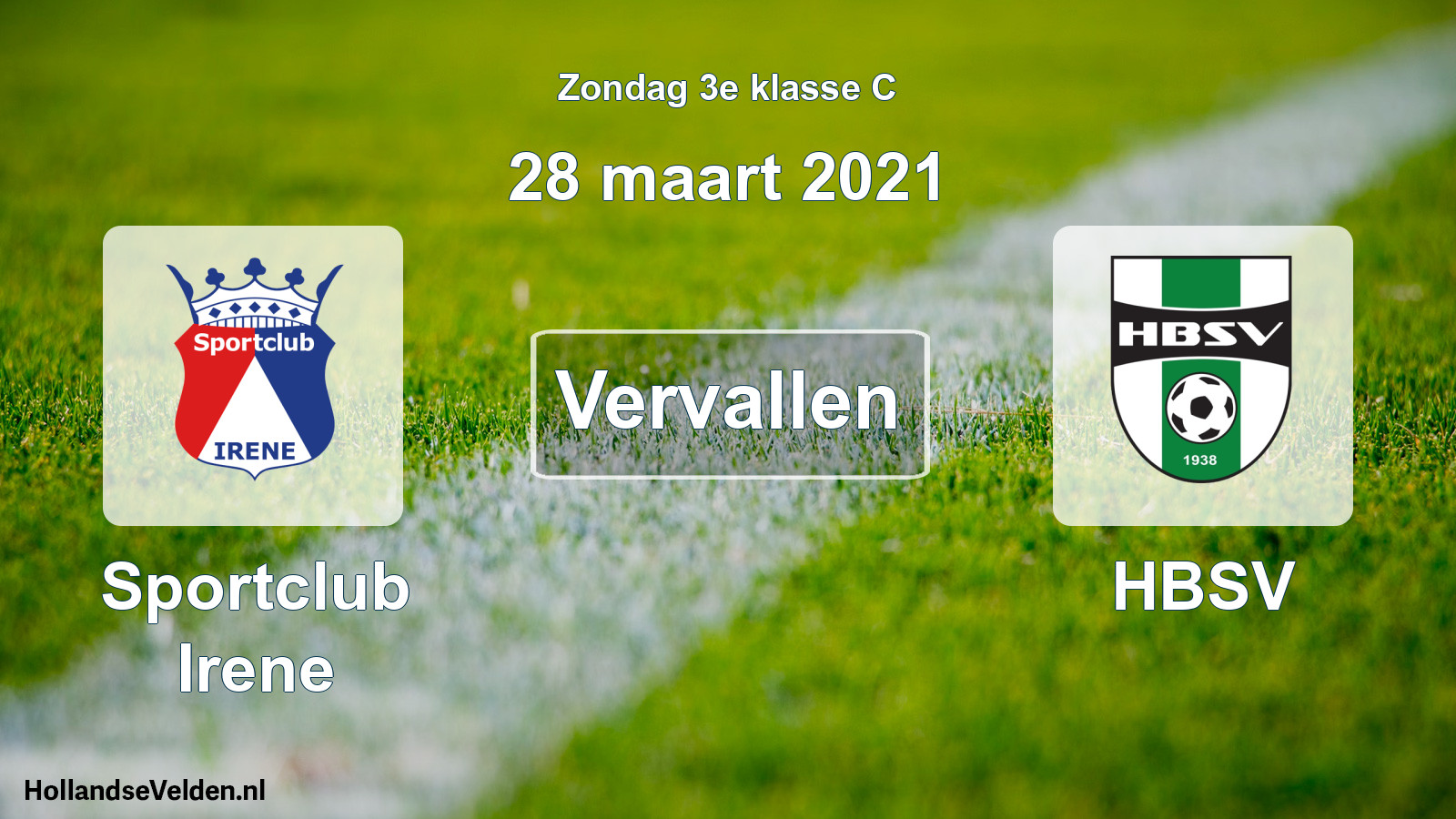 Scheduled Match: Irene Sportclub - HBSV (28 March 2021)