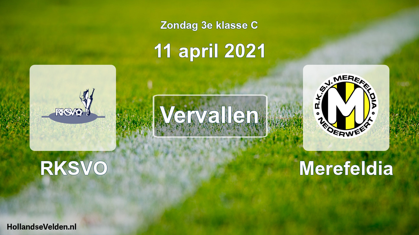 Scheduled Match: RKSVO - Merefeldia (11 April 2021)