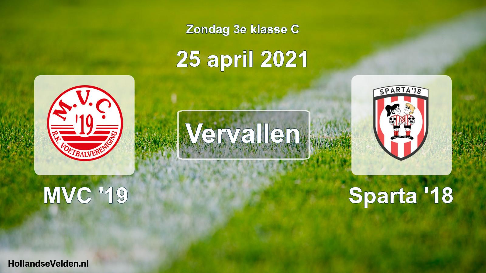 Scheduled Match: MVC '19 - Sparta '18 (25 April 2021)
