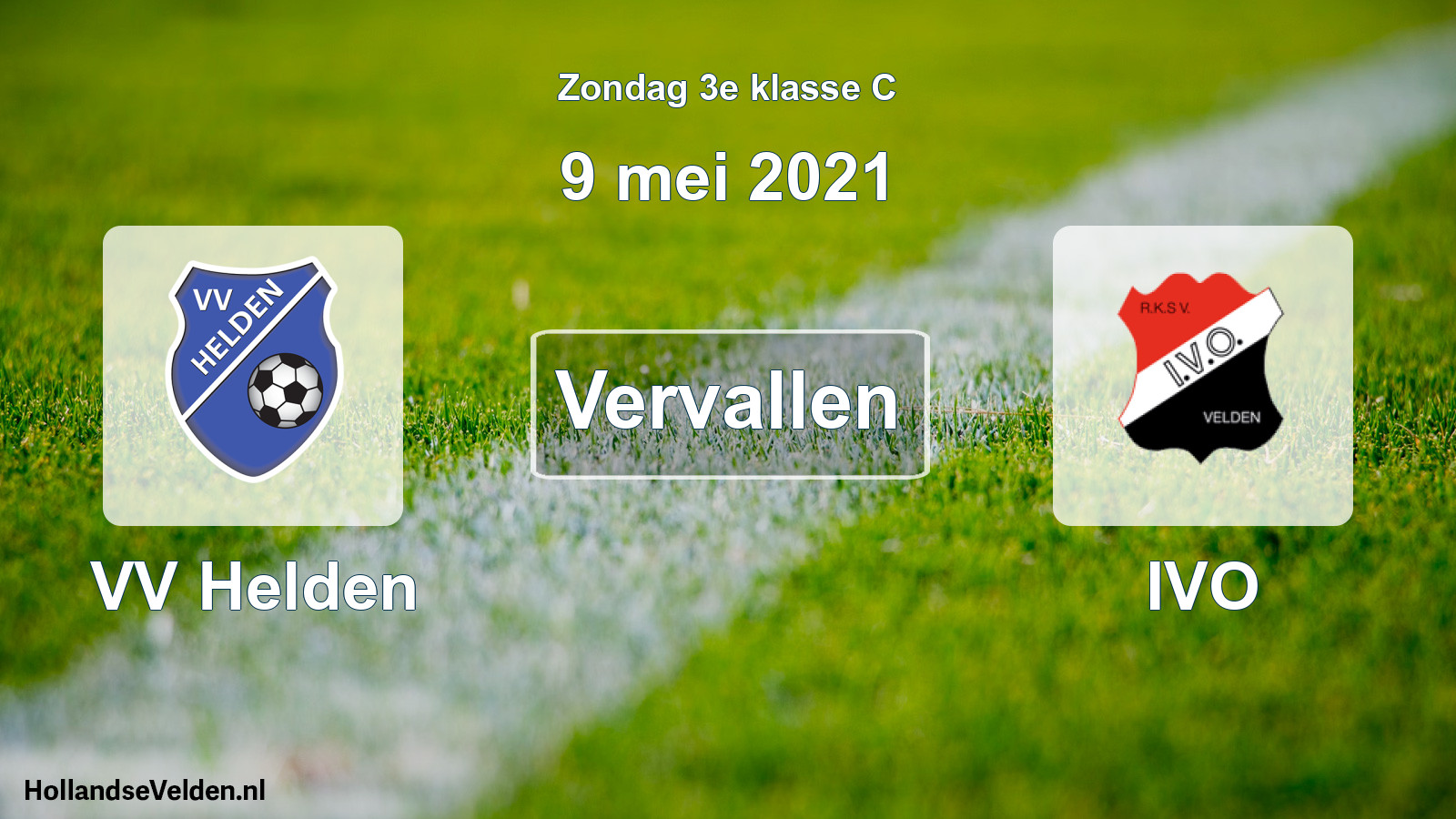 Scheduled Match: VV Helden - IVO (9 May 2021)