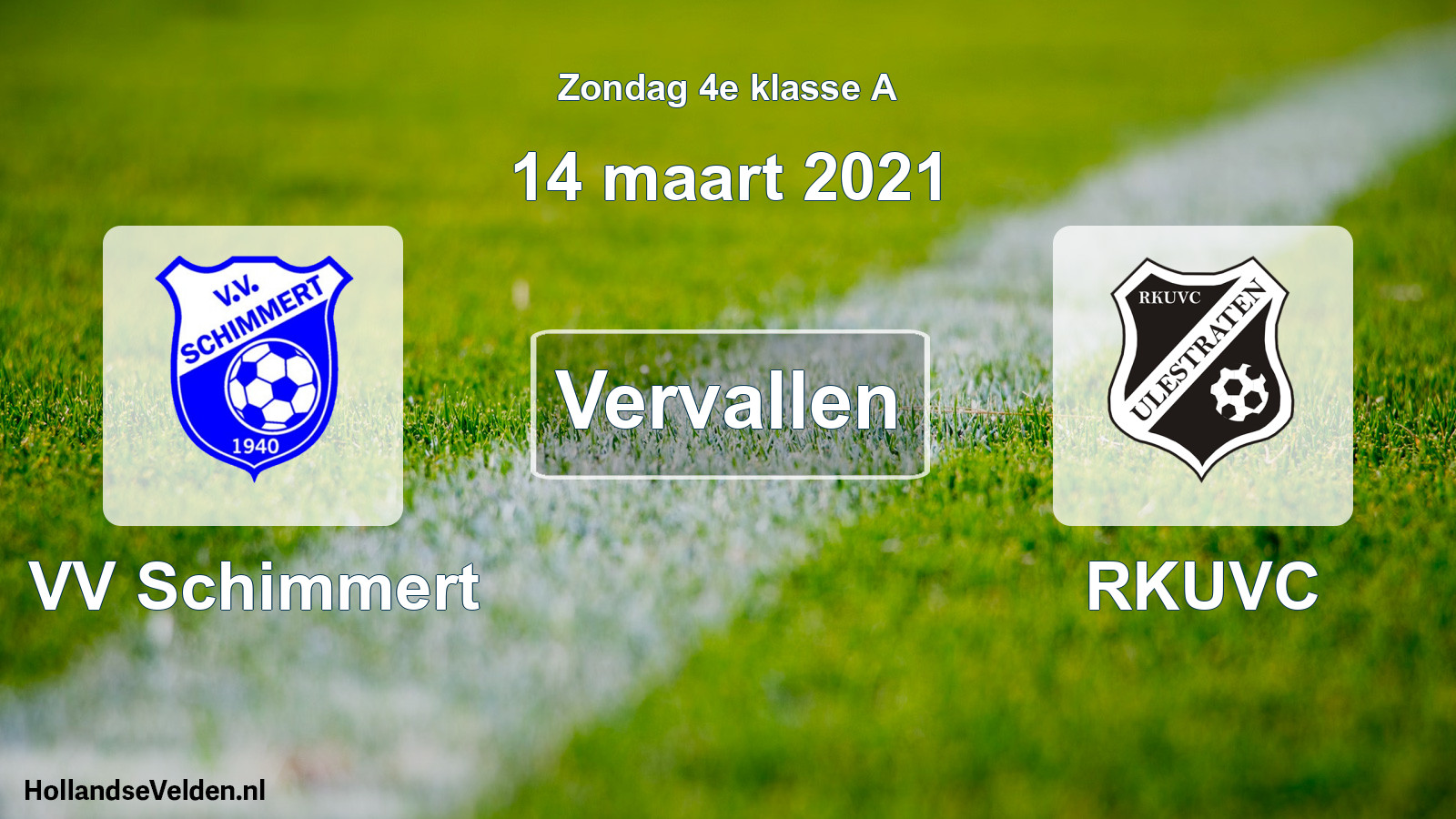 Scheduled Match: VV Schimmert - RKUVC (14 March 2021)