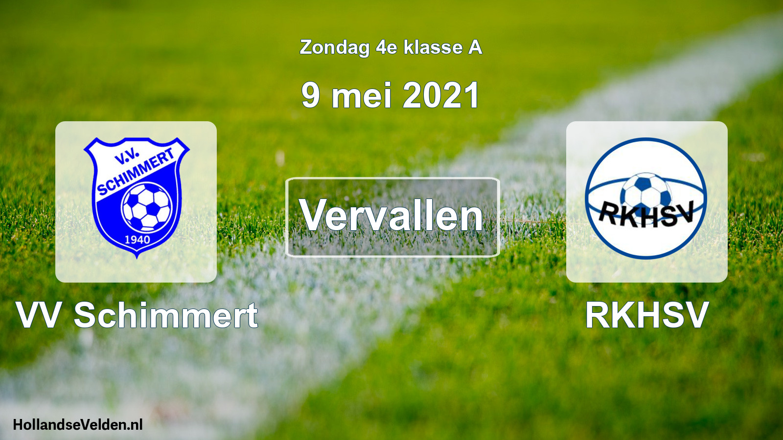 Scheduled Match: VV Schimmert - RKHSV (9 May 2021)