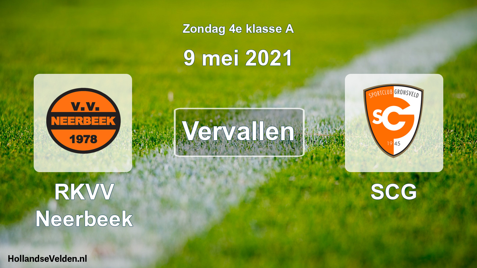 Scheduled Match: RKVV Neerbeek - SCG (9 May 2021)
