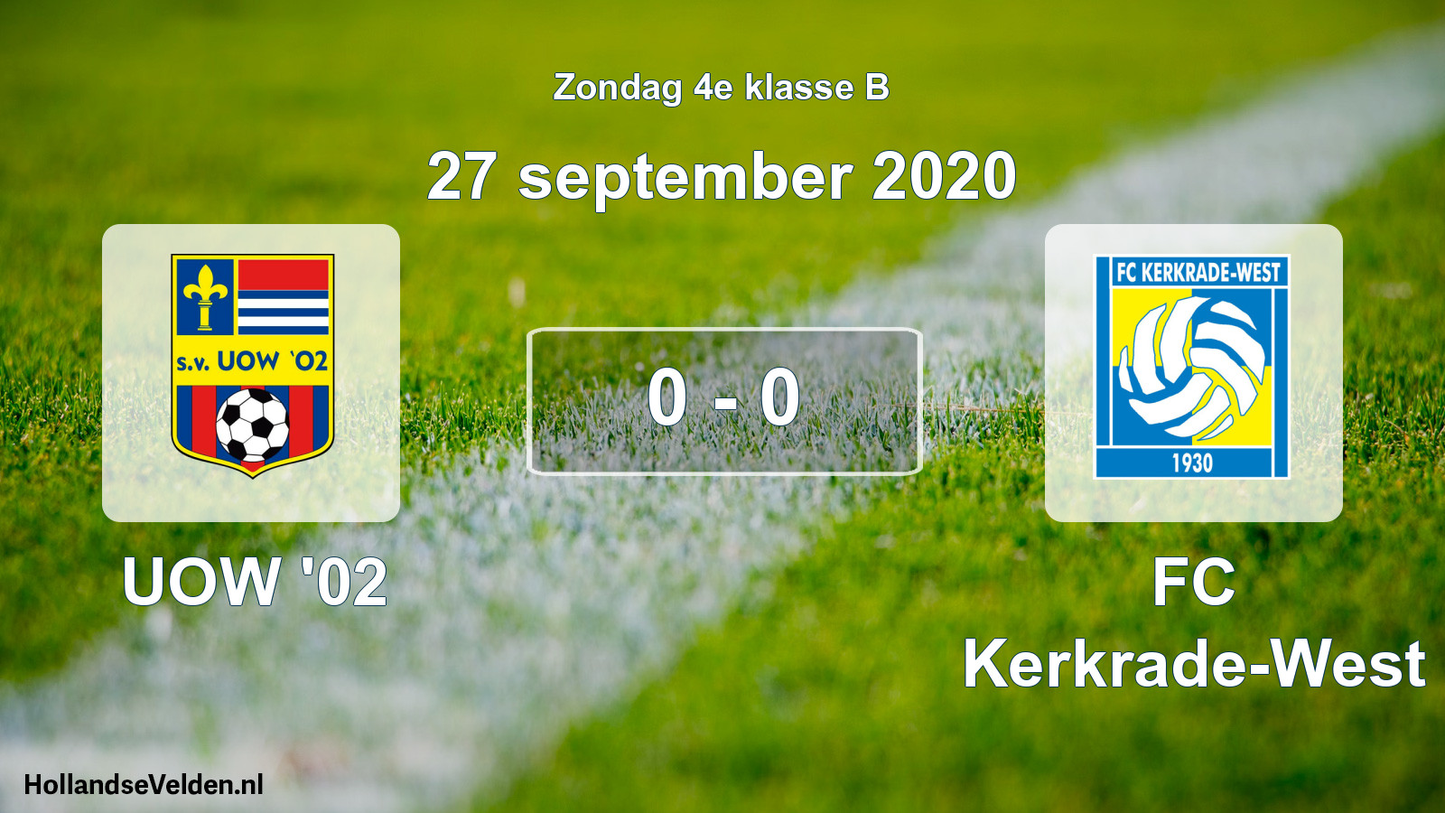 Total number of matches played: UOW '02 - FC Kerkrade-West 0 - 0 (27 September 2020)
