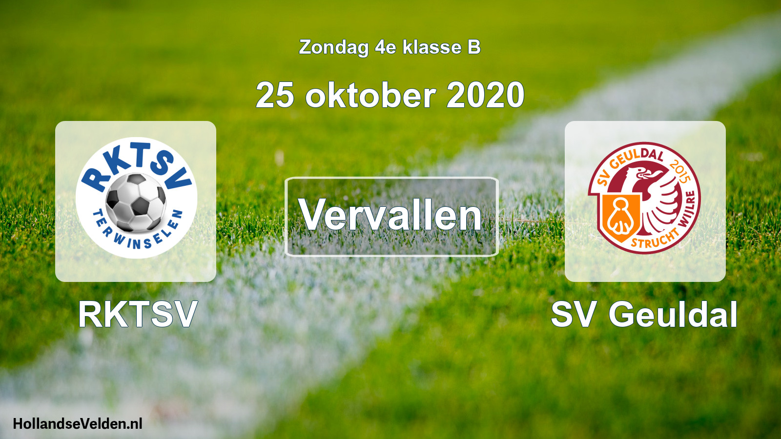 Scheduled Match: RKTSV - SV Geuldal (25 October 2020)