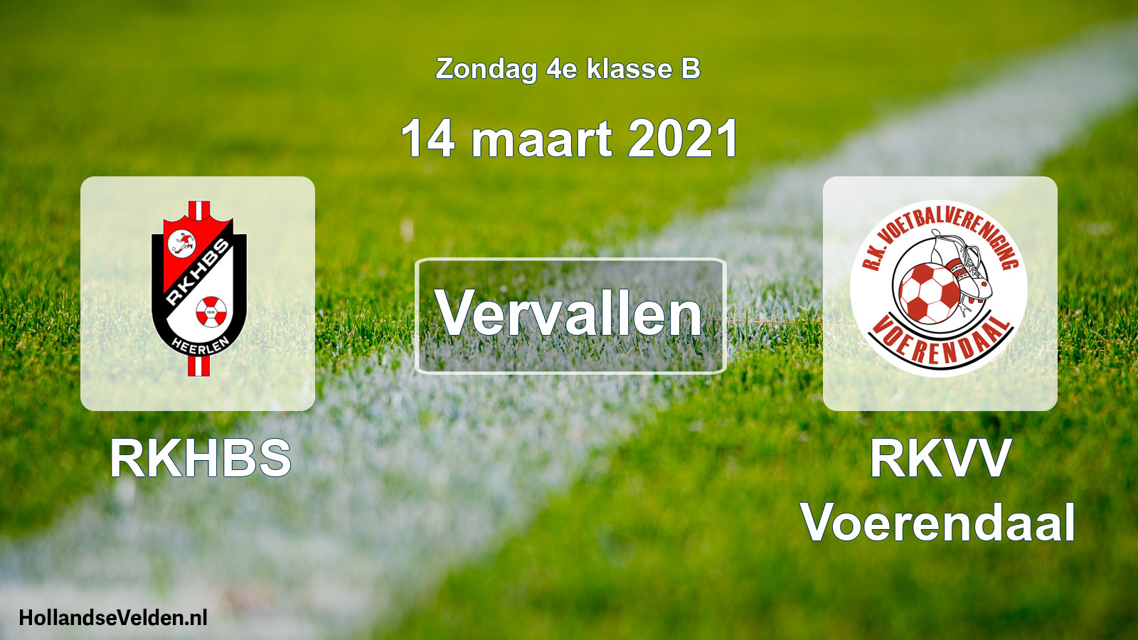 Scheduled Match: RKHBS - RKVV Voerendaal (14 March 2021)