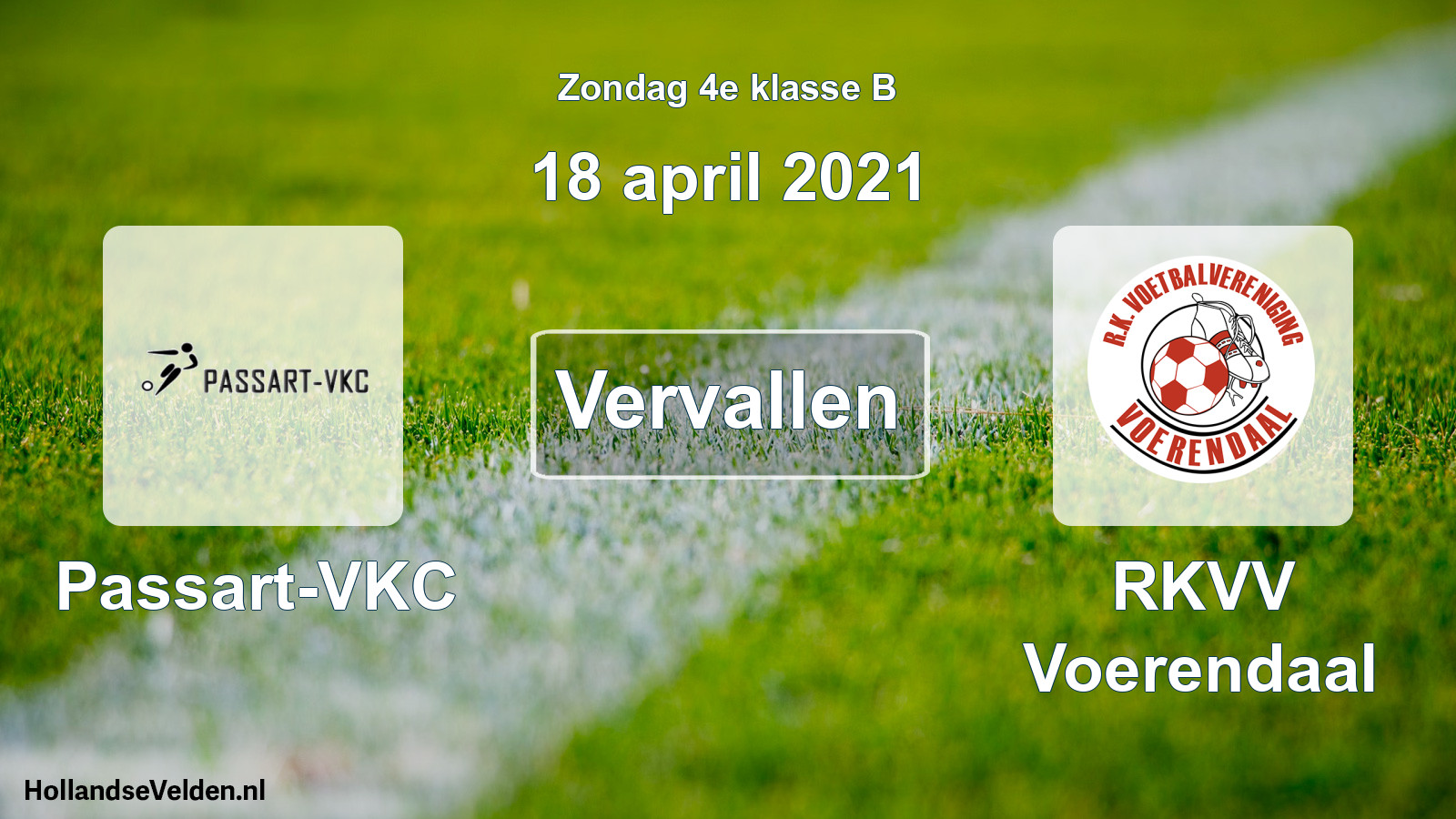 Scheduled Match: Passart-VKC - RKVV Voerendaal (18 April 2021)