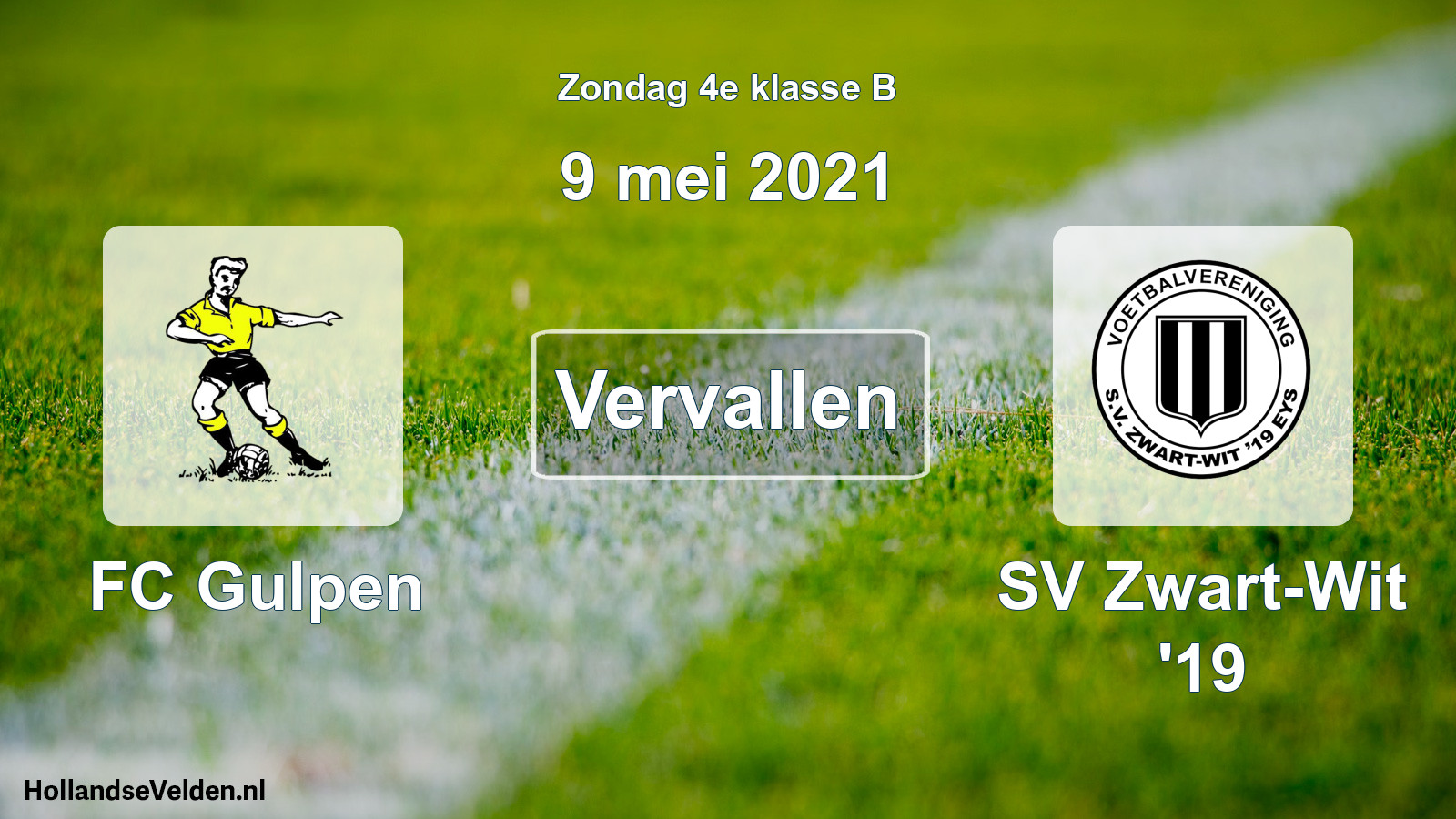 Scheduled Match: FC Gulpen - SV Zwart-Wit '19 (9 May 2021)