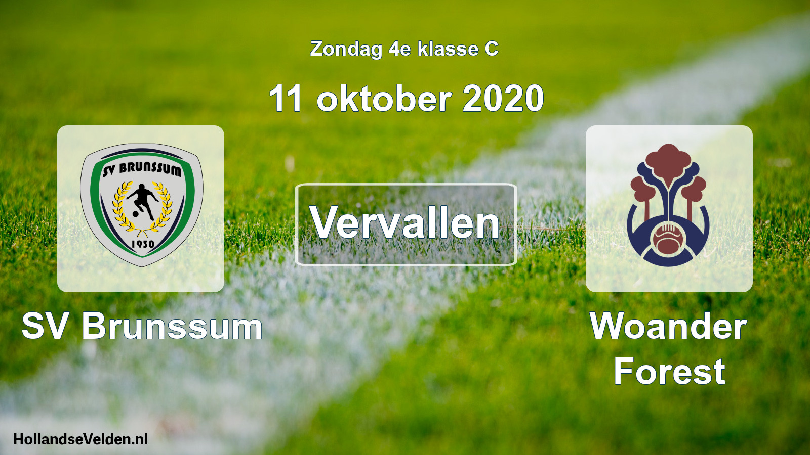 Scheduled Match: SV Brunssum - Woander Forest (11 October 2020)