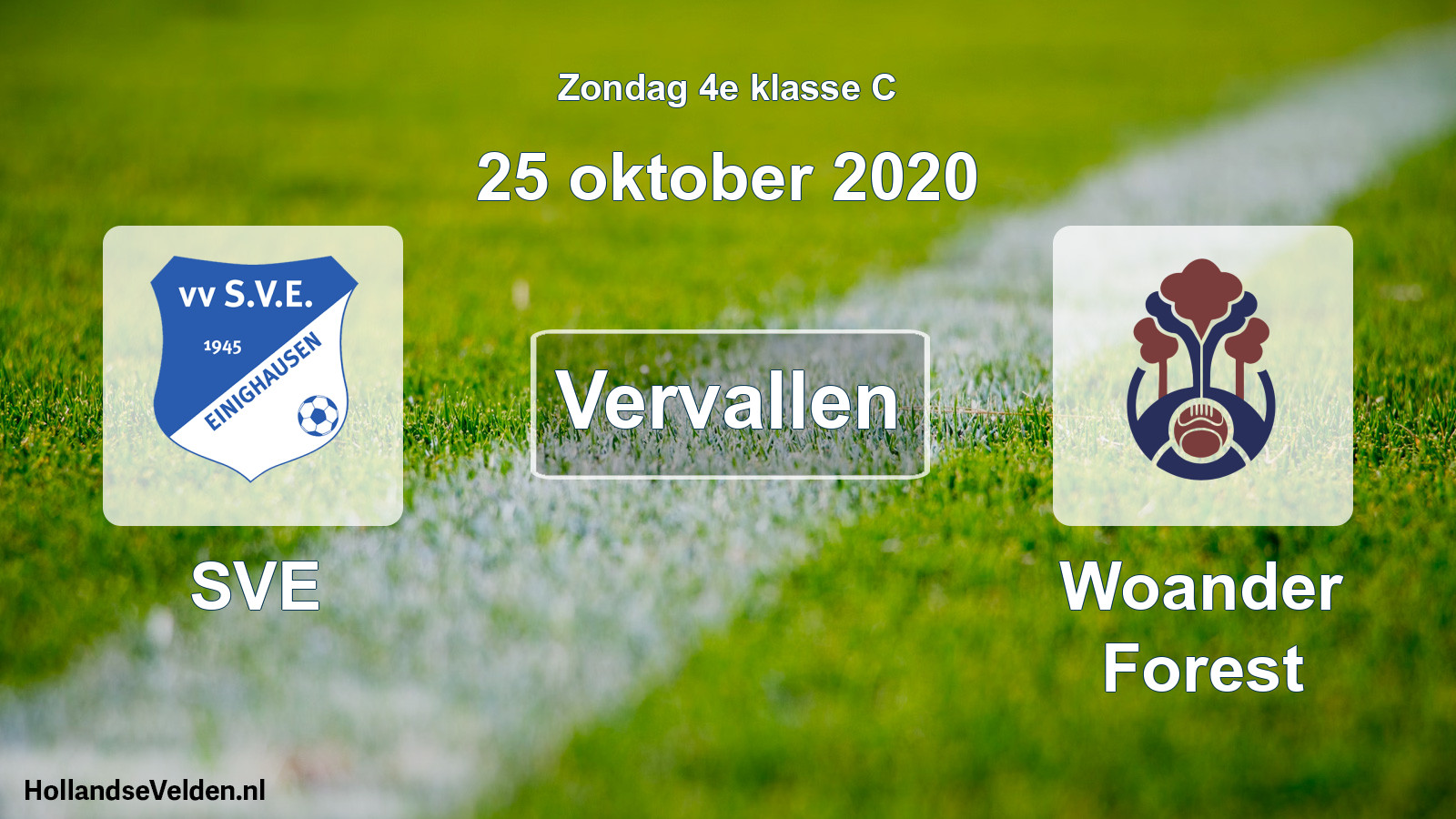 Scheduled Match: SVE - Woander Forest (25 October 2020)